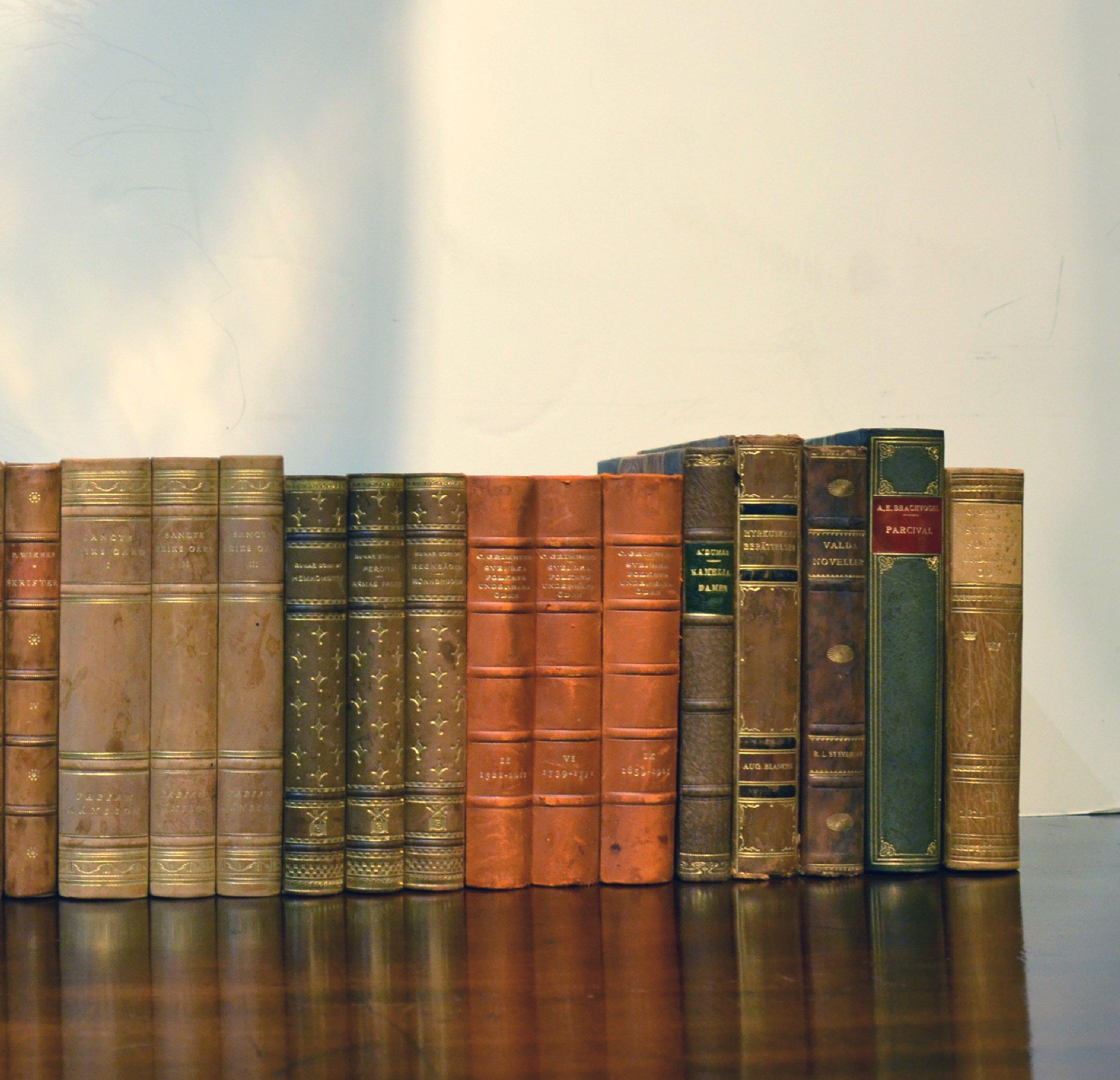 Collection of Leather Bound Books, Series 127 In Good Condition In London, GB