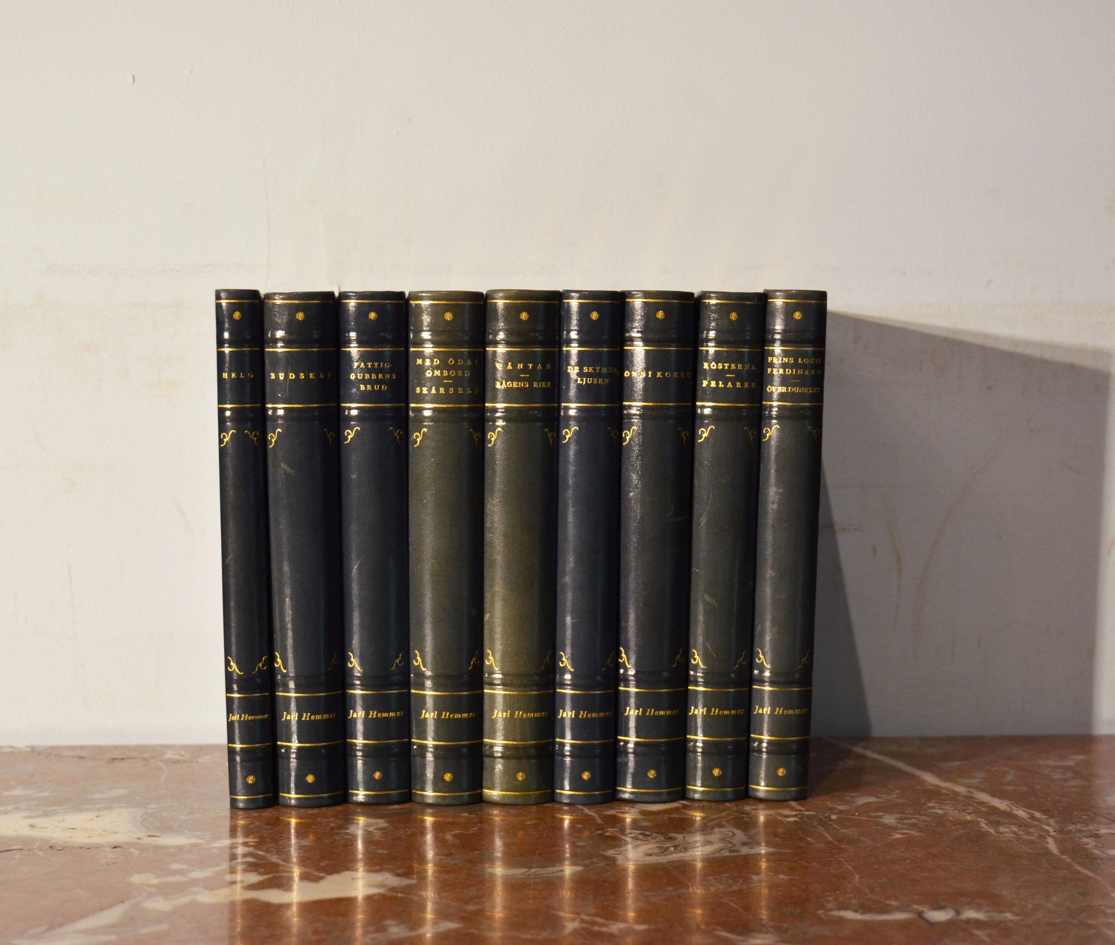 Collection of Leather Bound Books, Series 133 1