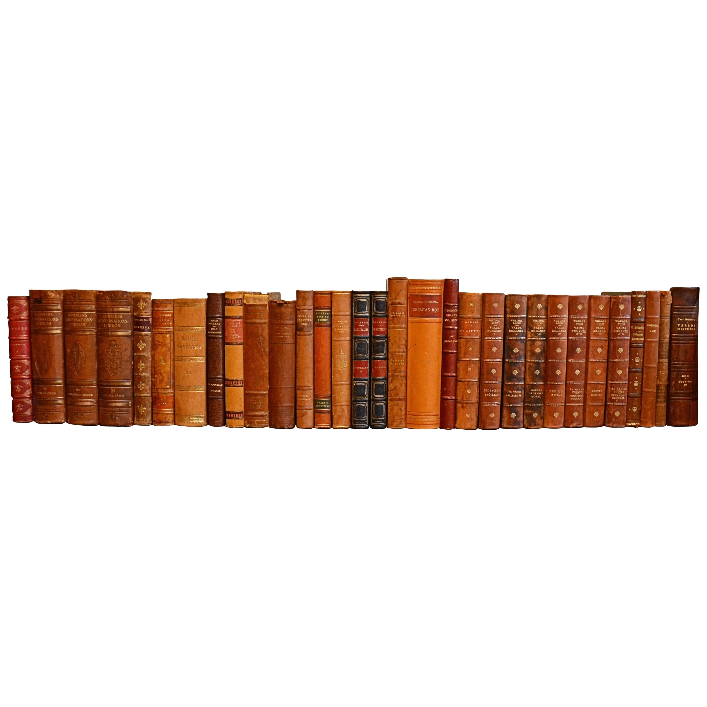 Collection of Leather Bound Books, Series 208
