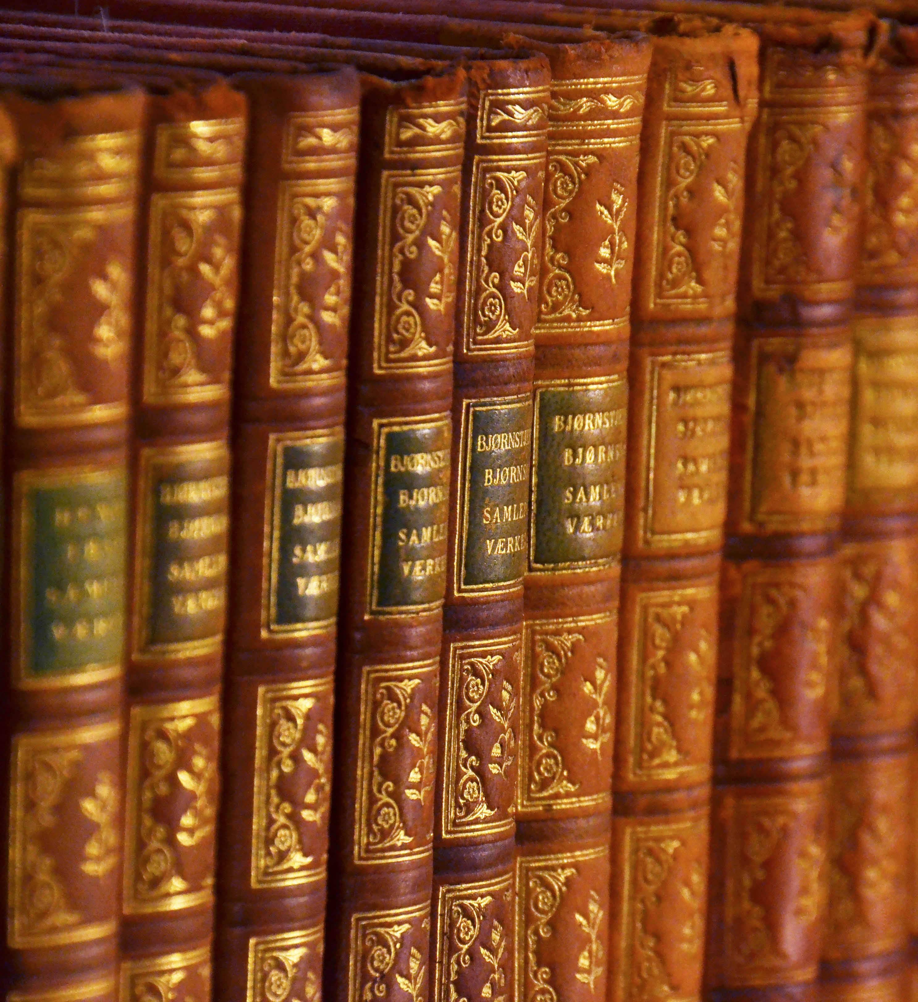 Swedish Collection of Leather Bound Books, Series 103
