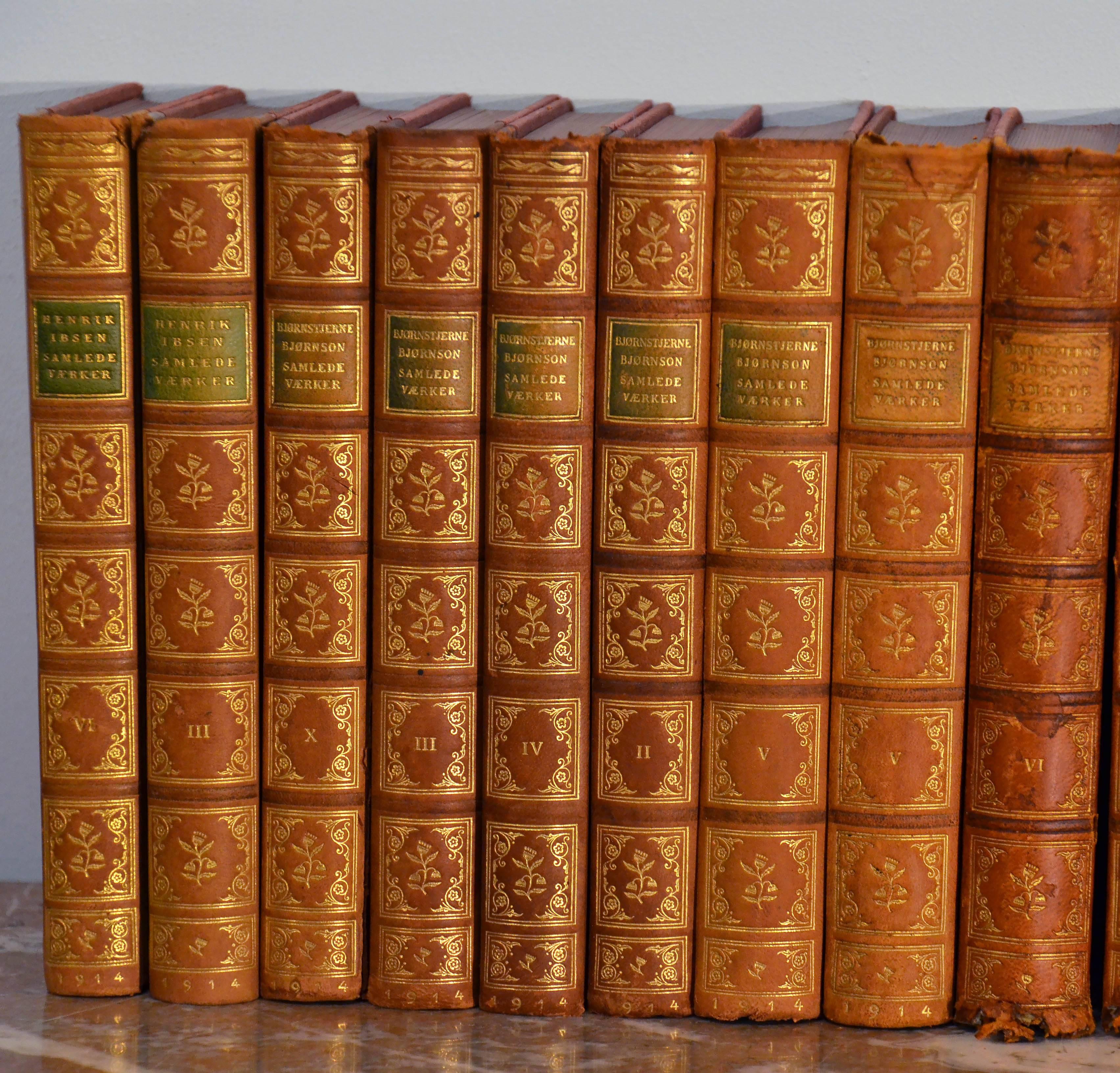 Collection of Leather Bound Books, Series 103 1