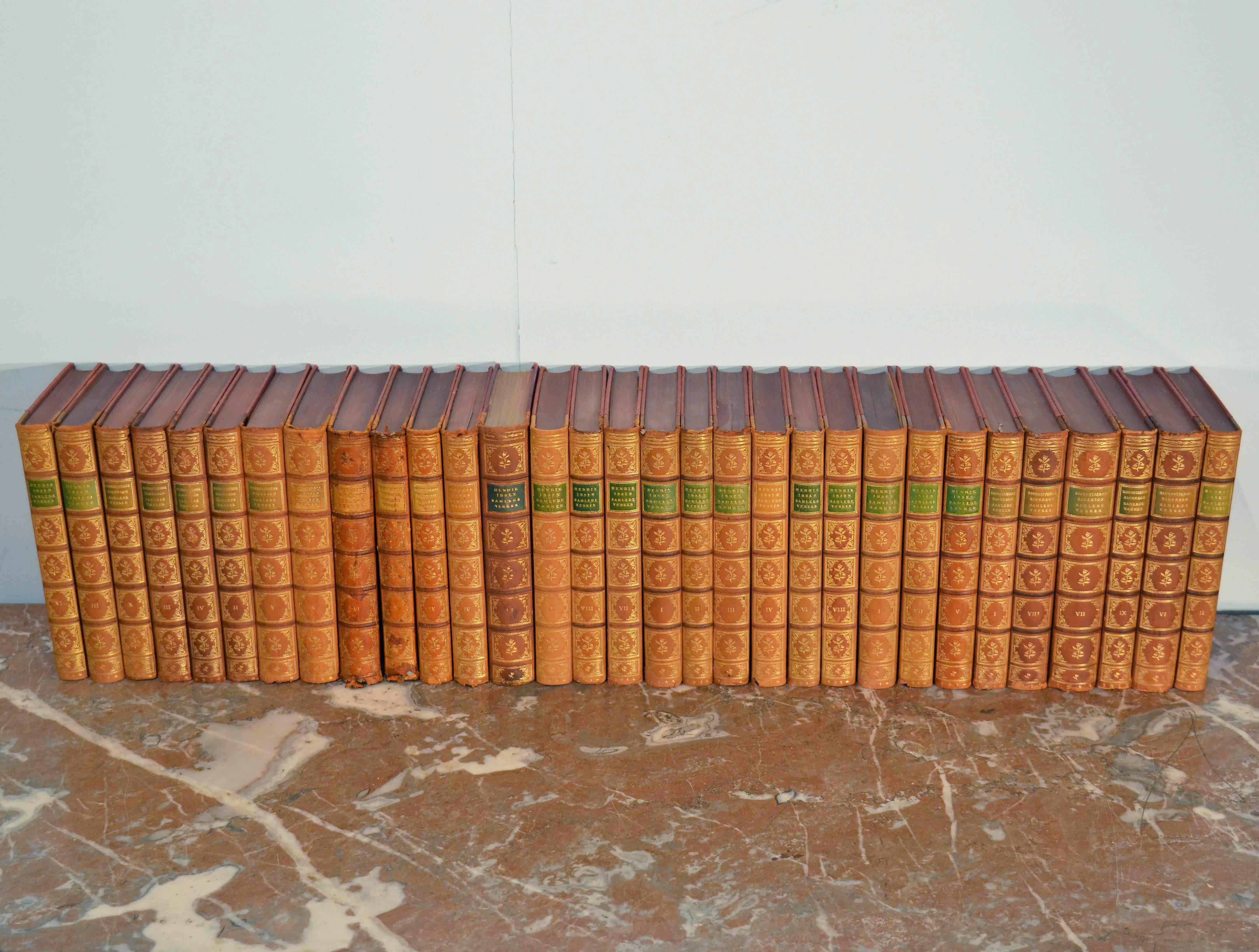 Collection of Leather Bound Books, Series 103 2