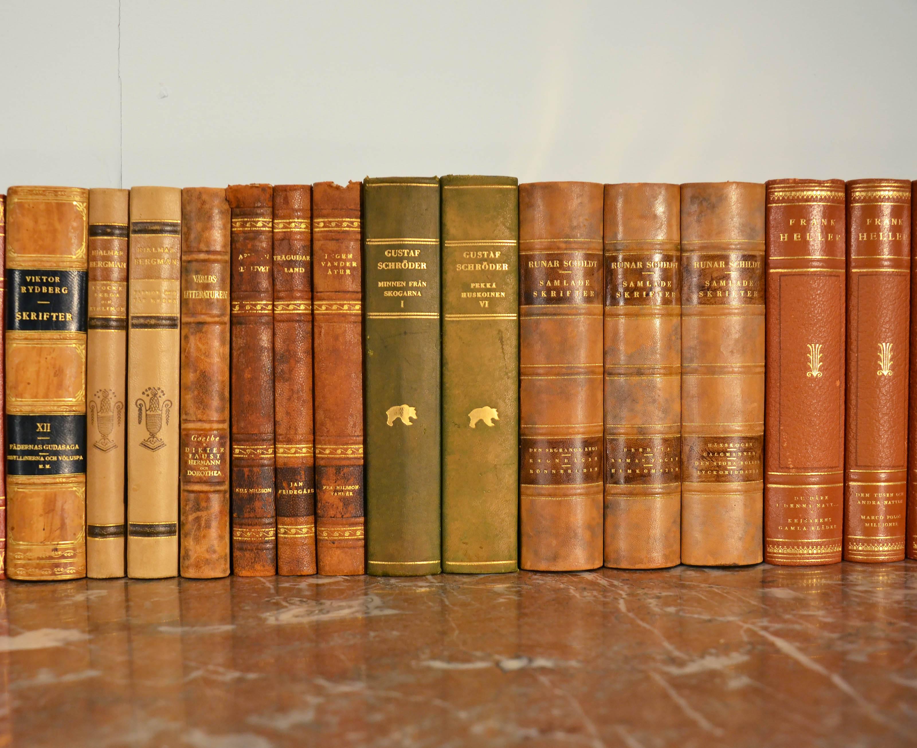 Embossed Collection of Leather Bound Books, Series 104