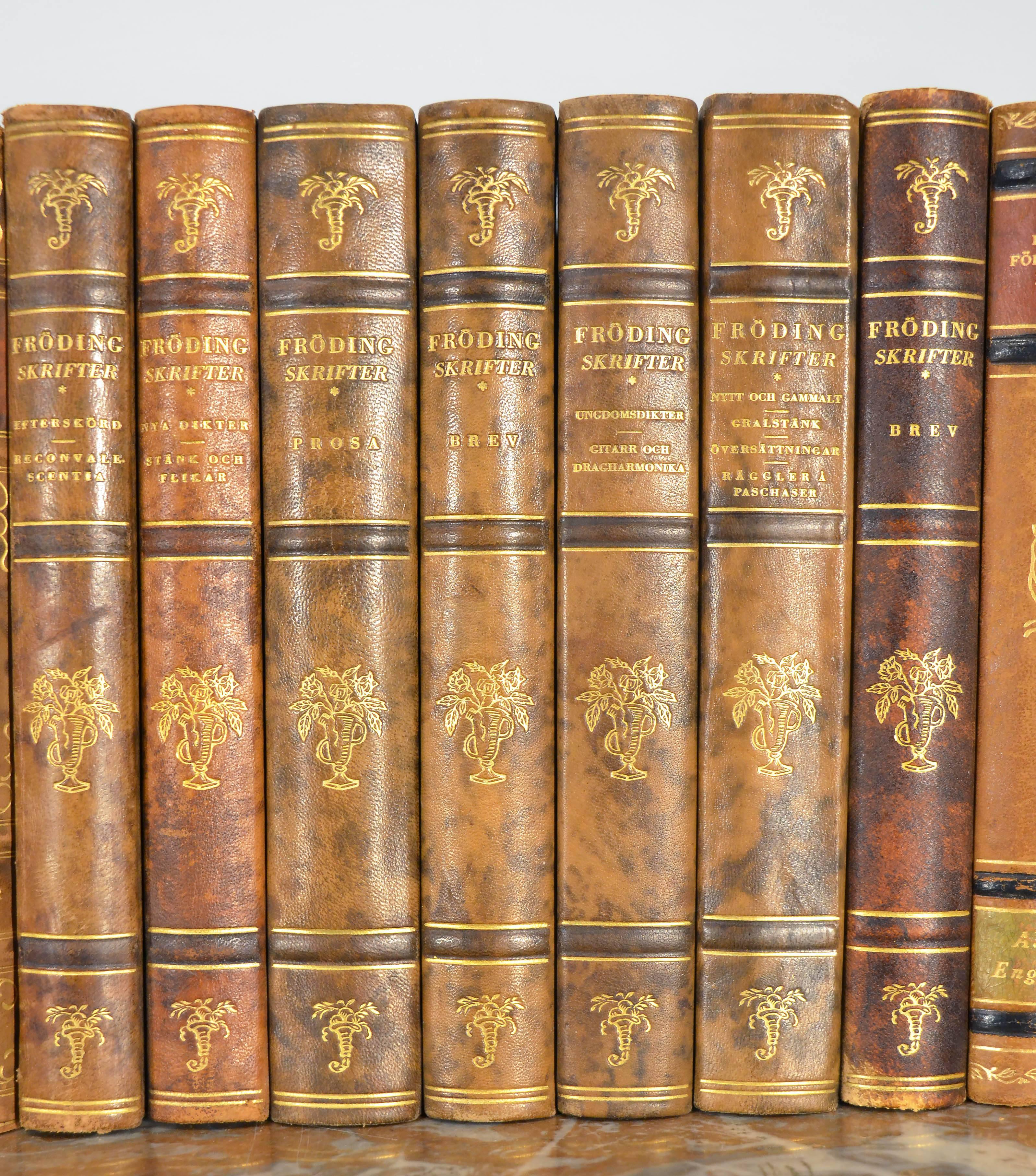 Collection of Leather Bound Books, Series 105 2