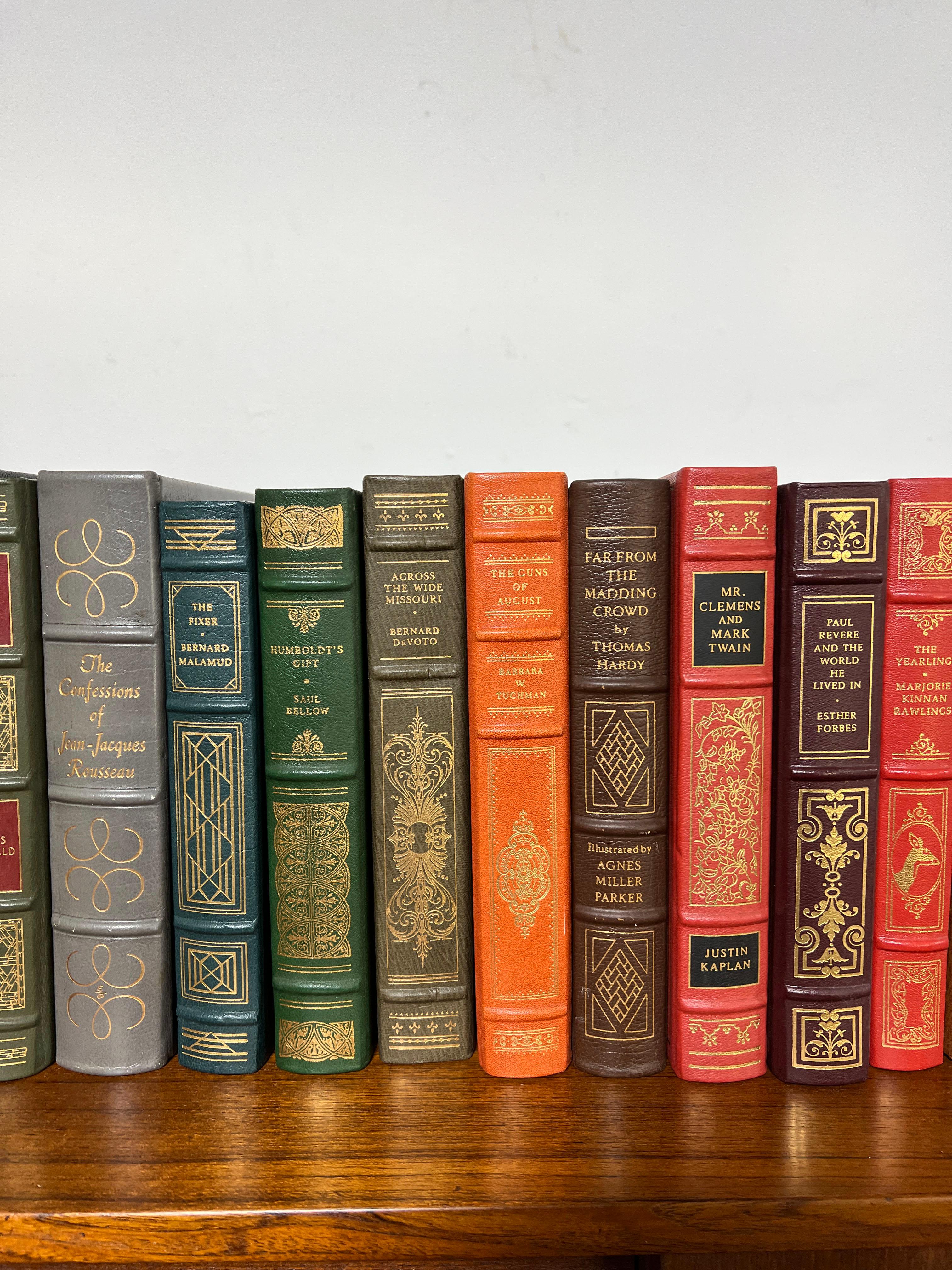 American Collection of Leather Bound Classic Books, Easton Press & Franklin Library For Sale