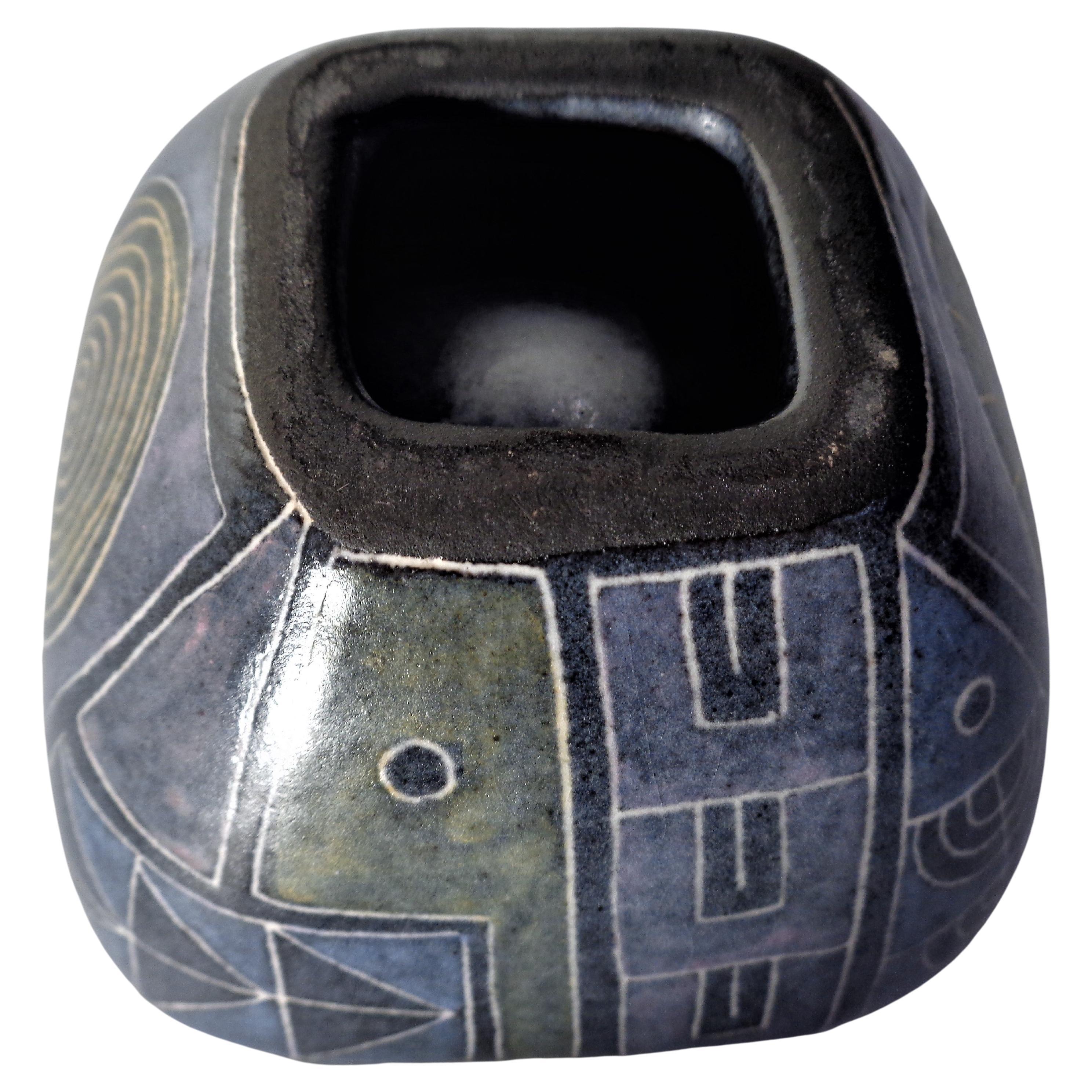  Lu Klopfer Geometric Sgrafitto Pottery Collection, Germany 1950's 4