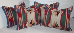 Collection of Mexican or American Indian Weaving Pillows, Two Pairs