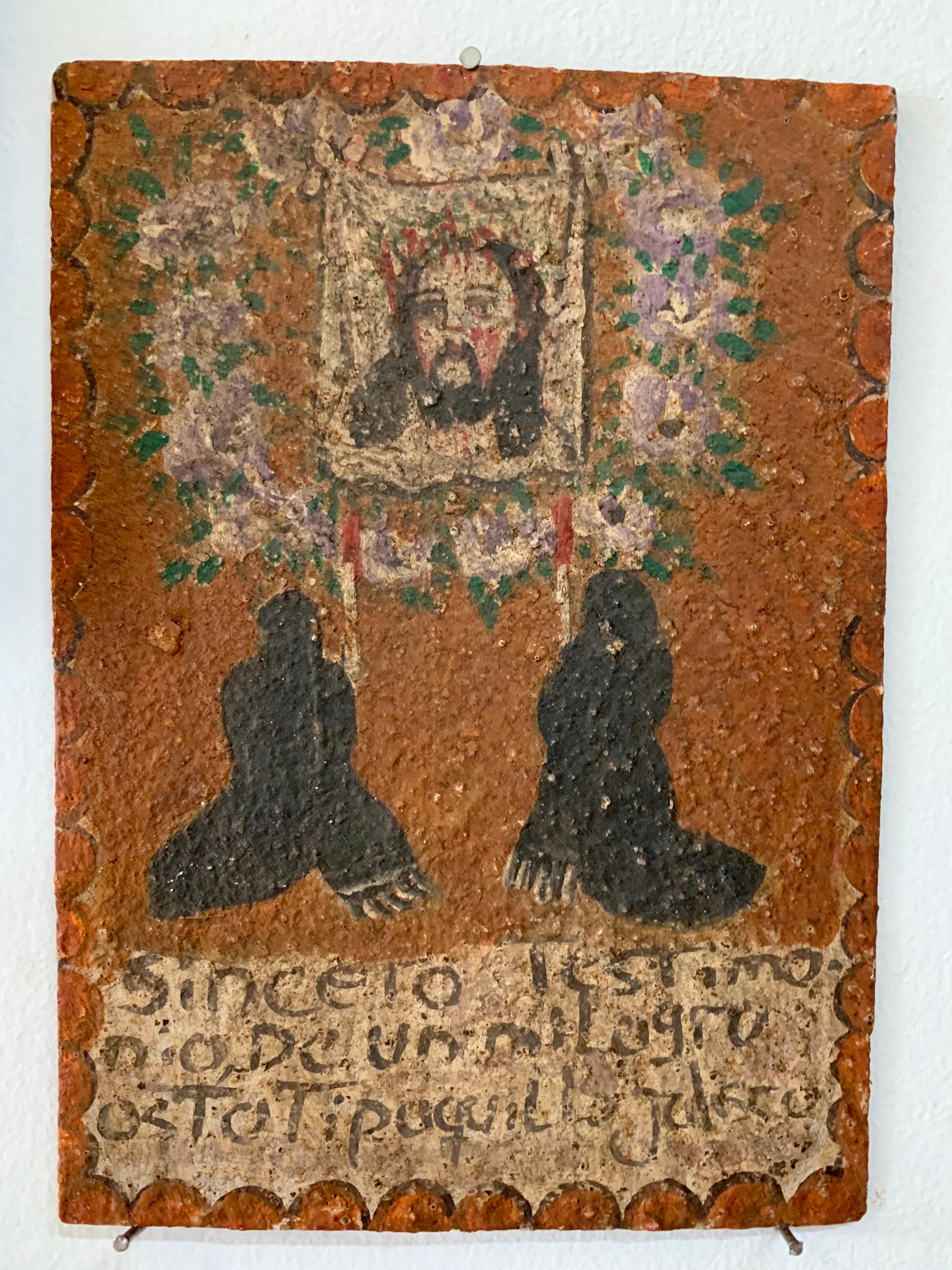 Artisanat Collection de plaques de prière mexicaines Retablos Ex-Votos des années 1950 et 1960 en vente