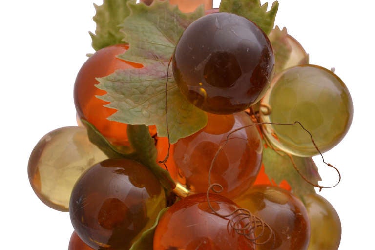 Collection of 10 Mid-Century Modern Lucite Grapes Centerpieces 1