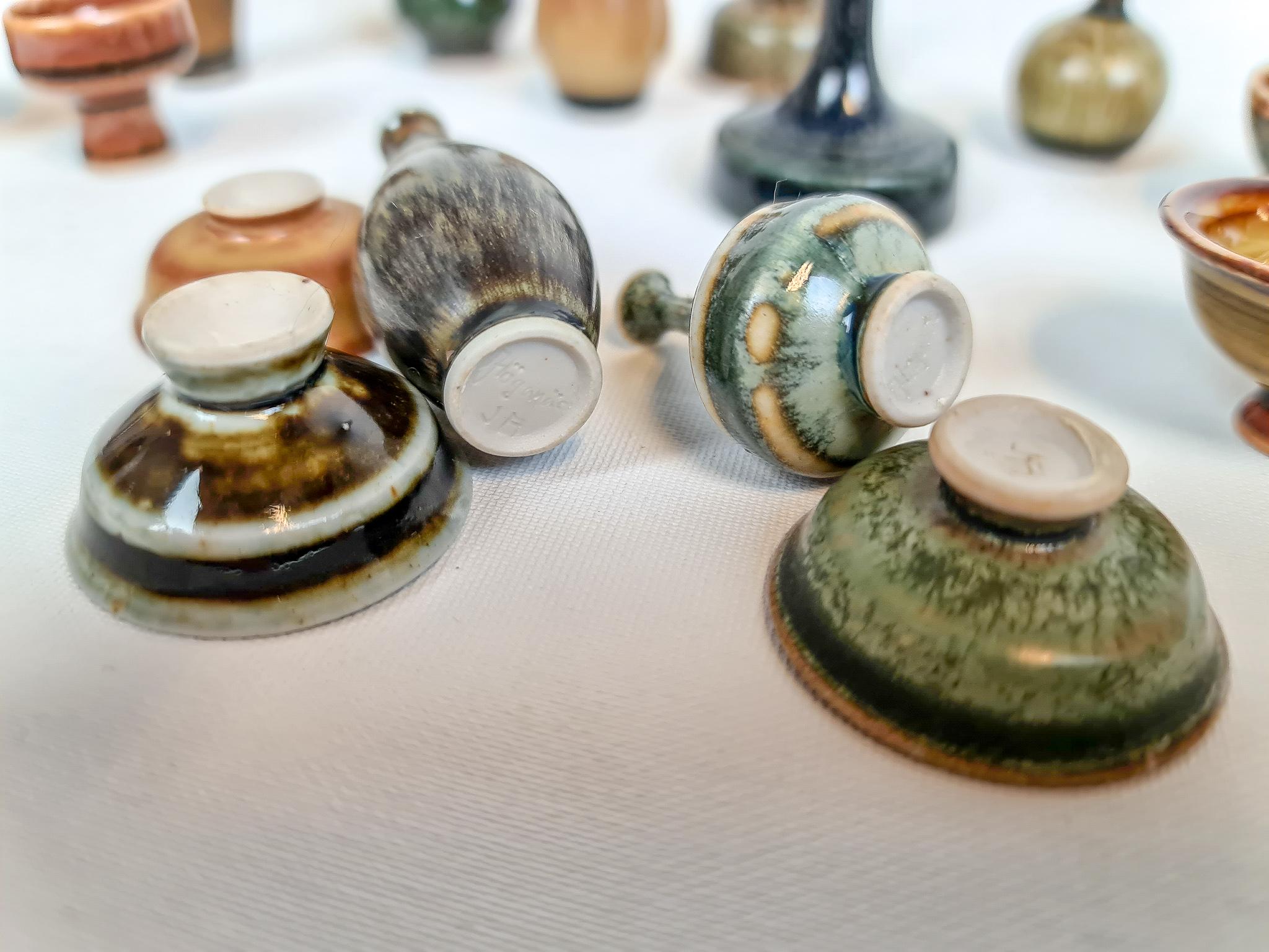 Collection of Miniatures Ceramic Pieces from Höganäs, Sweden For Sale 5