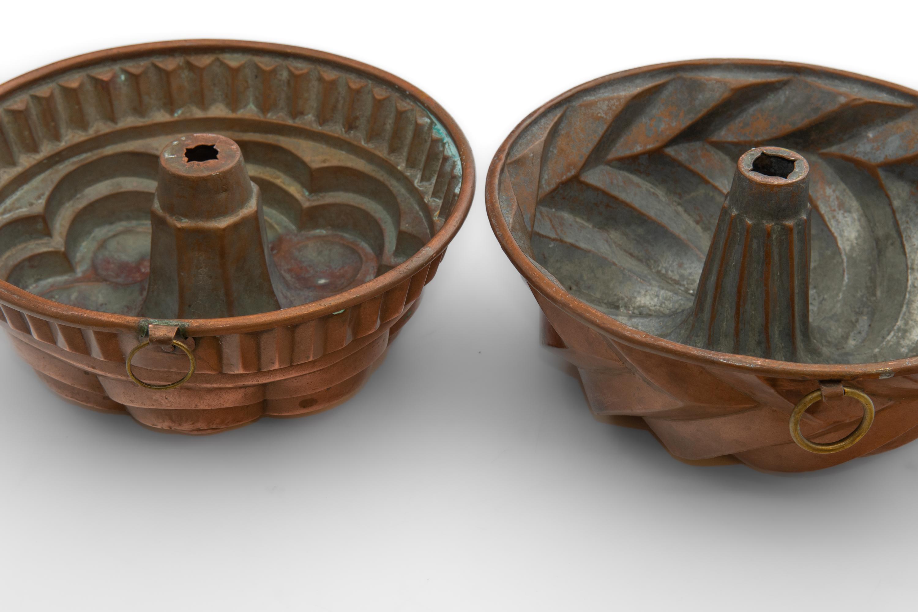 Collection Of Nine Antique Copper Moulds Circa 1900 1930s For Sale 10