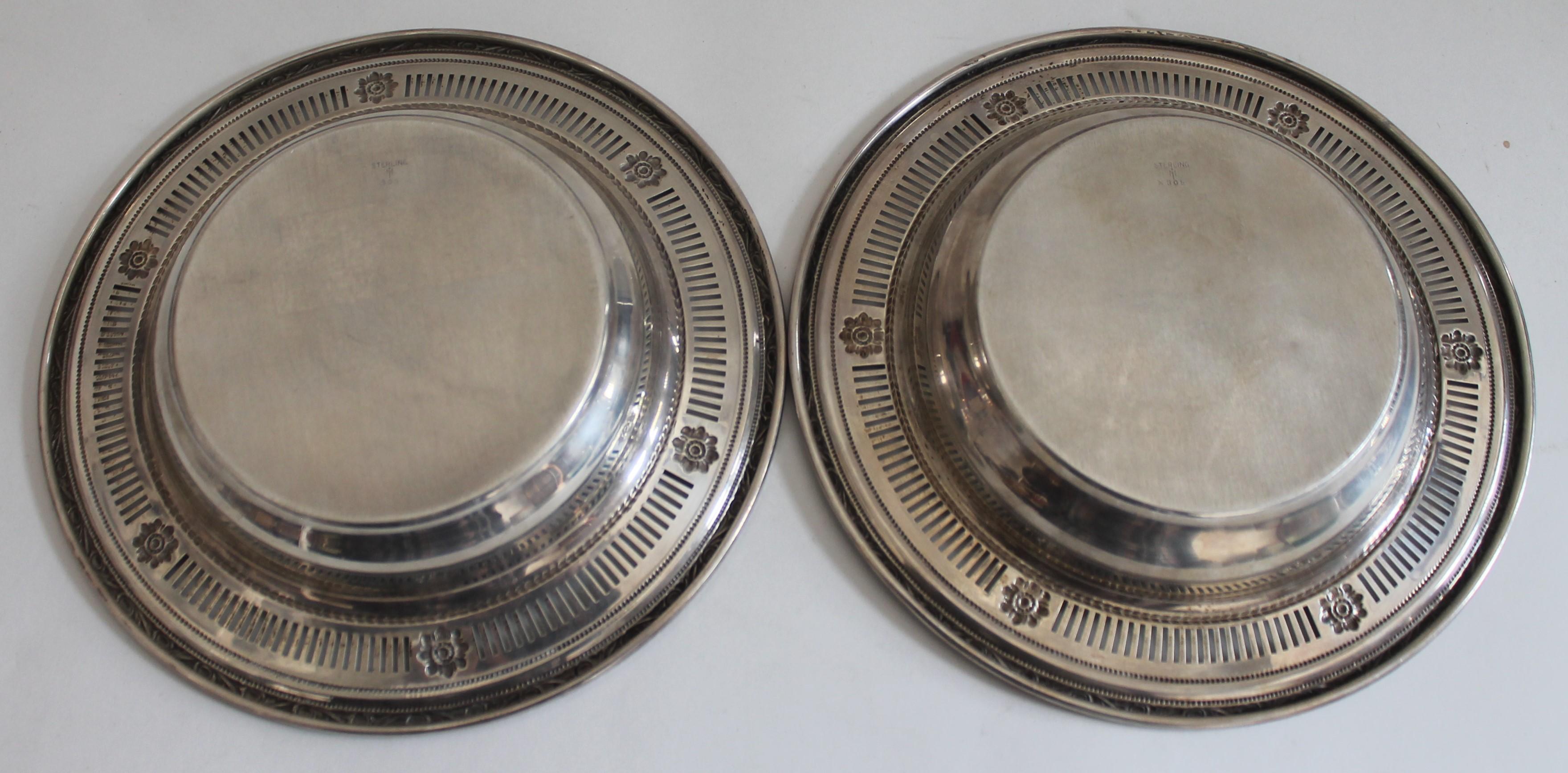 Collection of Nine Silver Sterling Serving Dishes and Bowls For Sale 4