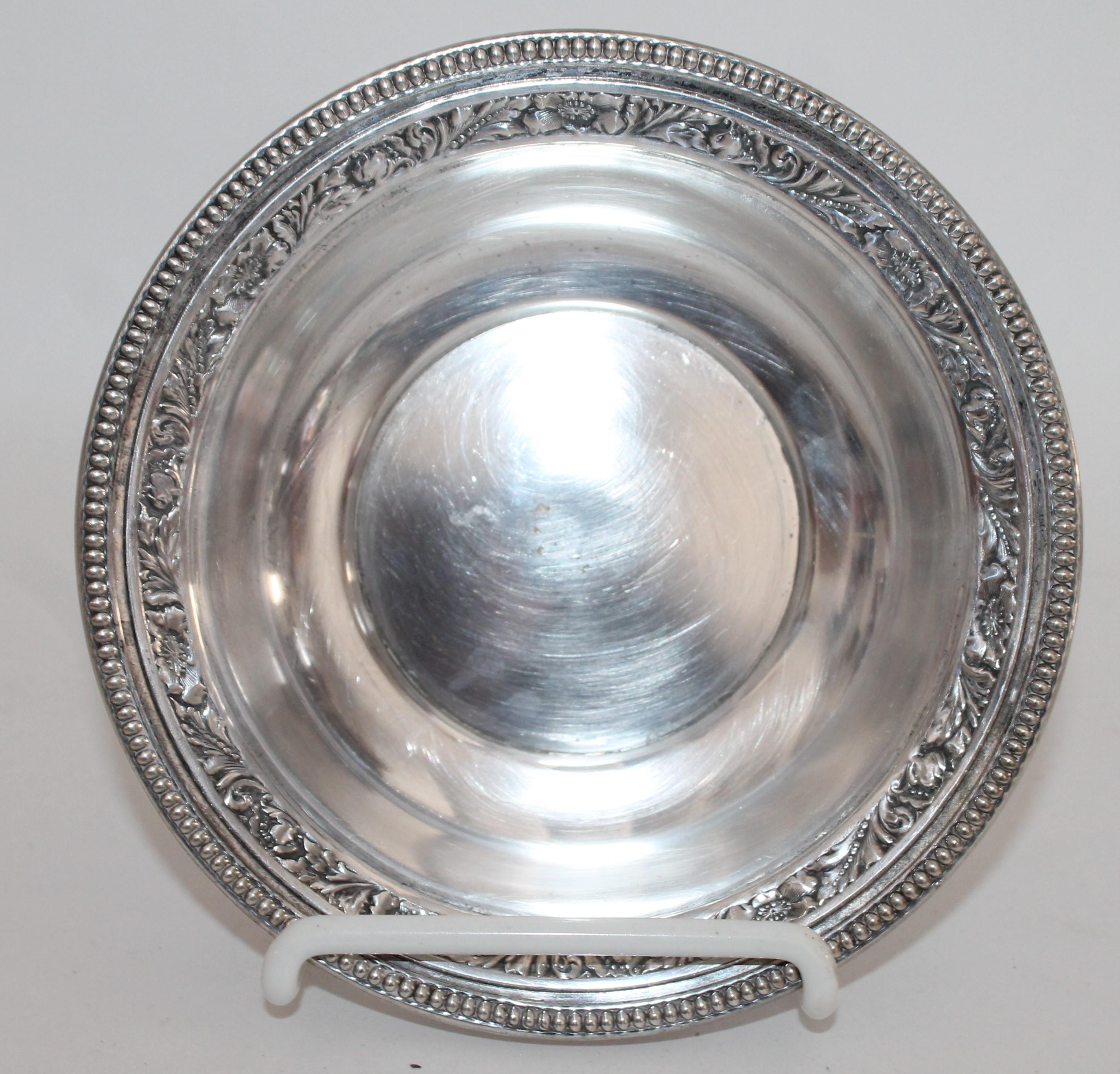 Collection of Nine Silver Sterling Serving Dishes and Bowls For Sale 6
