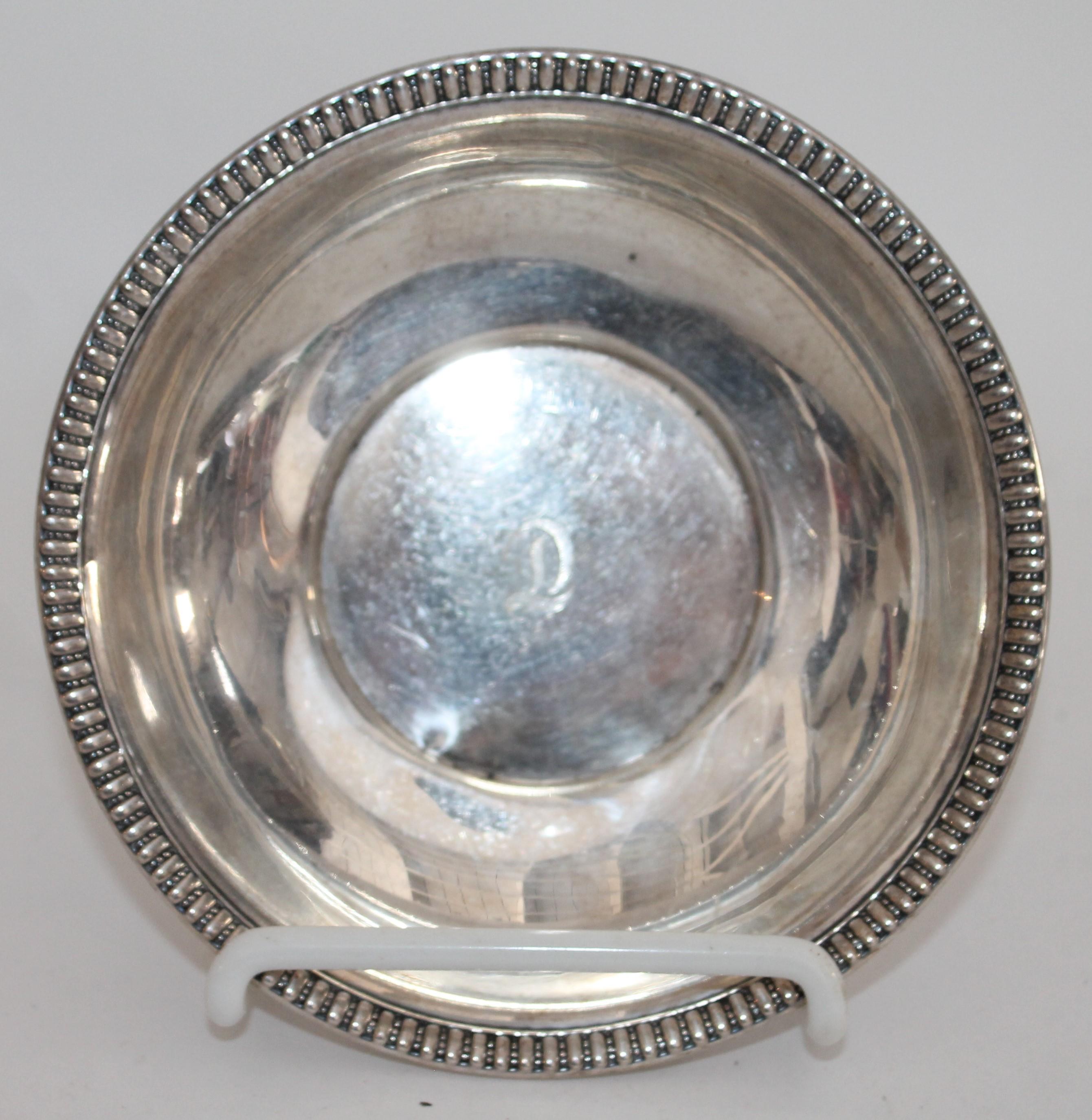 Collection of Nine Silver Sterling Serving Dishes and Bowls For Sale 7