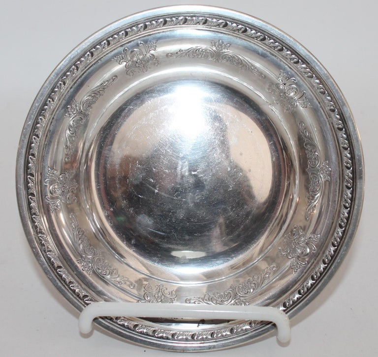 Collection of Nine Silver Sterling Serving Dishes and Bowls For Sale at