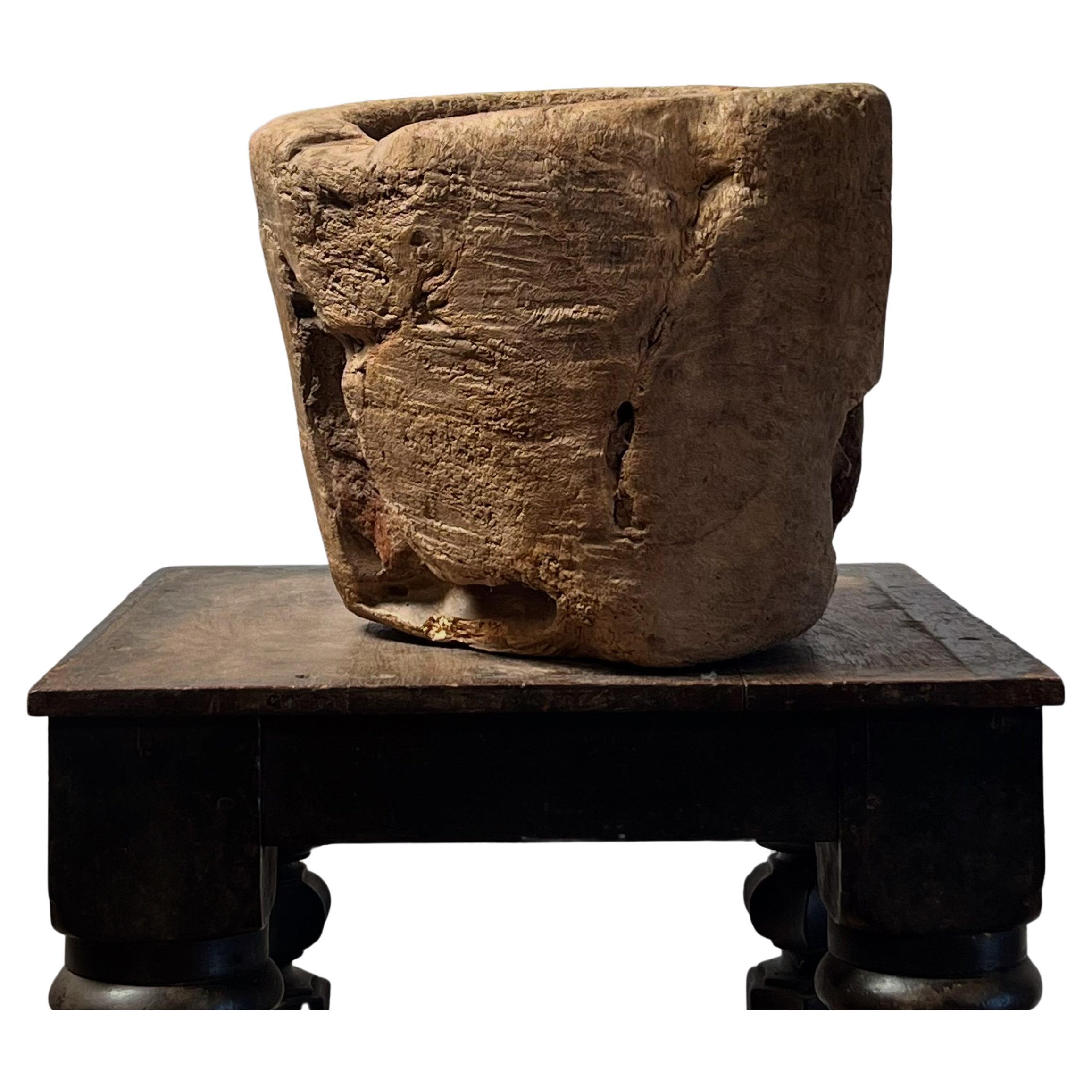 Collection of nineteenth century elm mortars For Sale