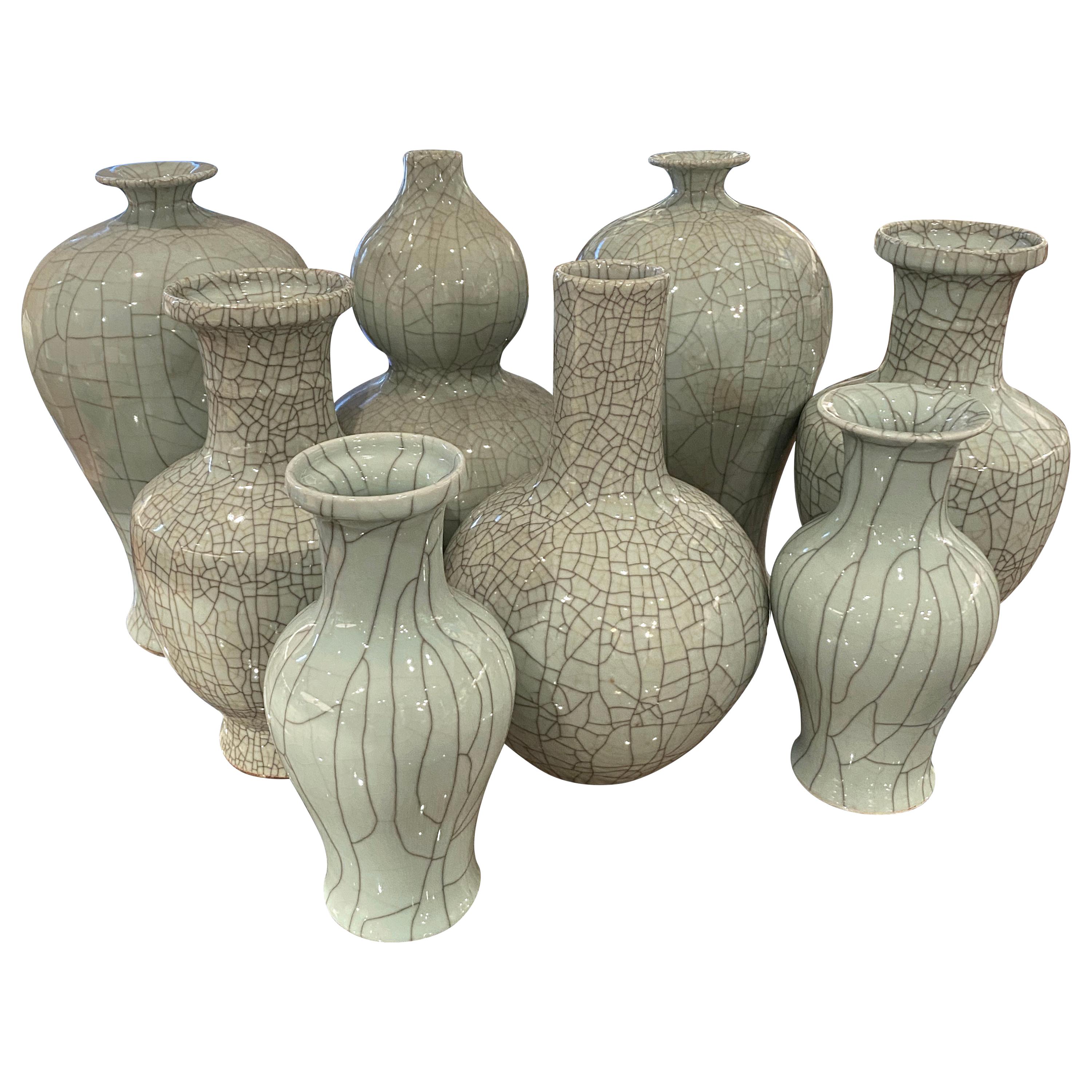 Blue Brush Stroke Vase, China, Contemporary at 1stDibs