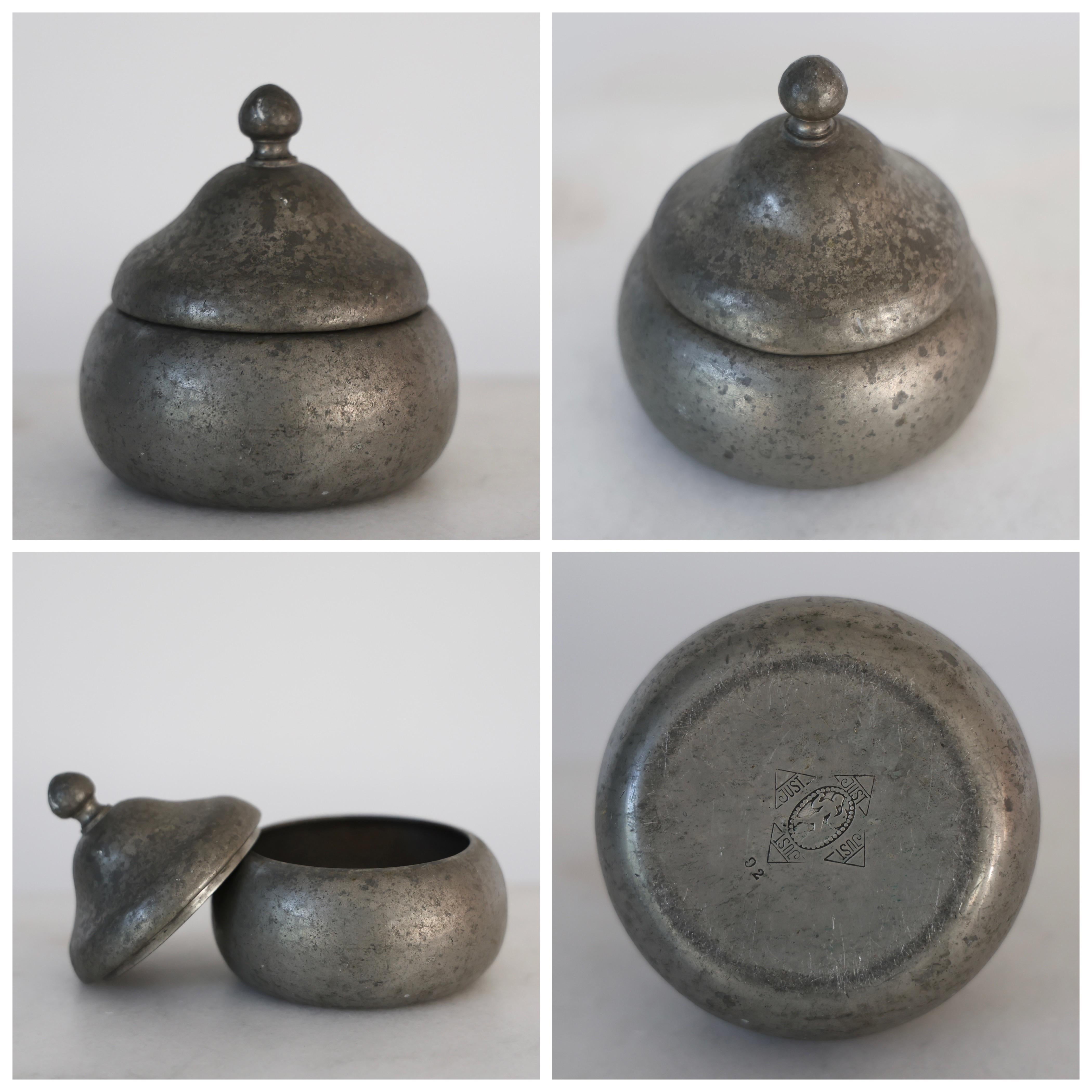 Collection of Pewter Boxes by Just Andersen, 1920s, Denmark For Sale 6