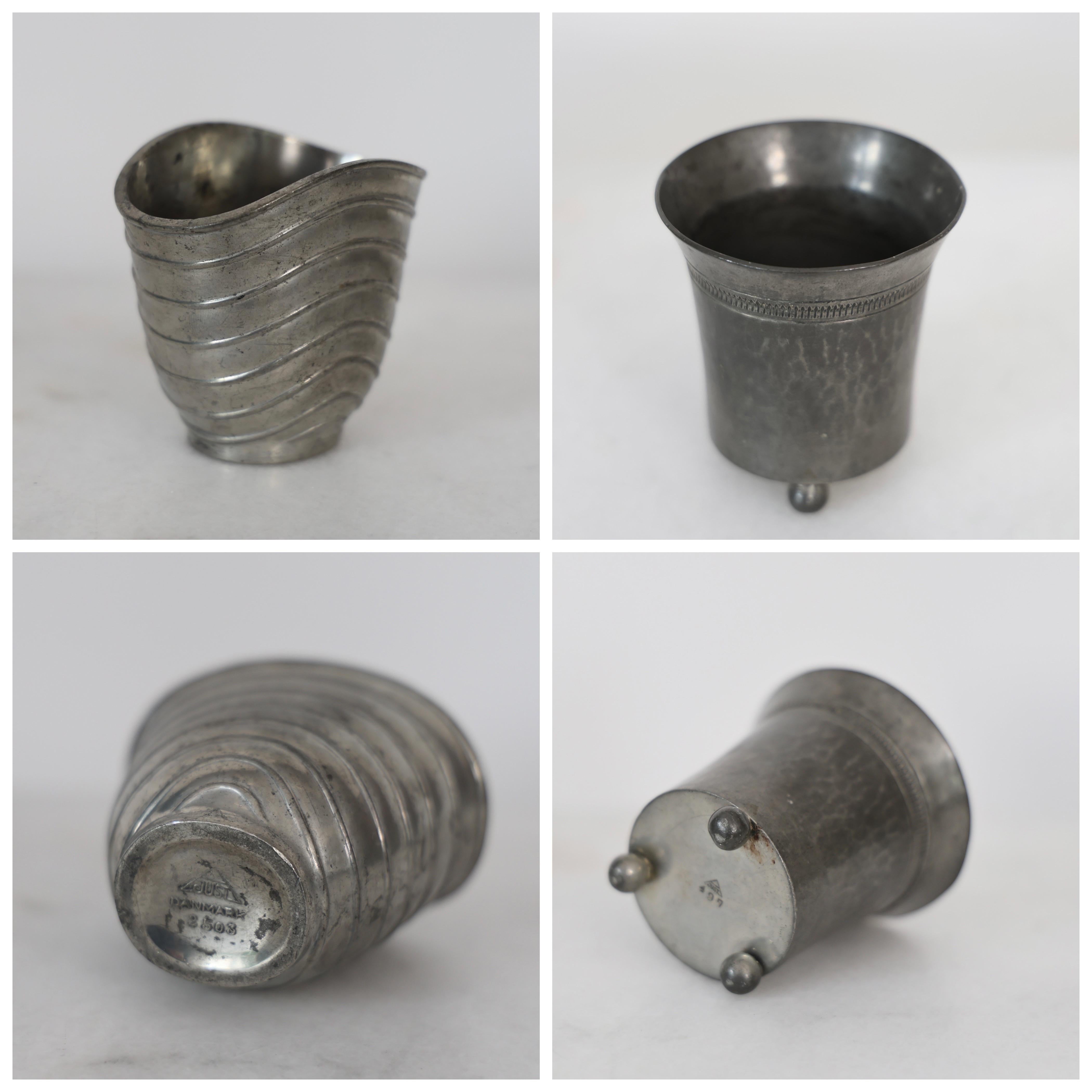 Collezione di vasi in peltro di Just Andersen, anni '20 - '40, Danimarca in vendita 7