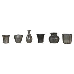 Collection of Pewter Vases by Just Andersen, 1920s - 1940s, Denmark