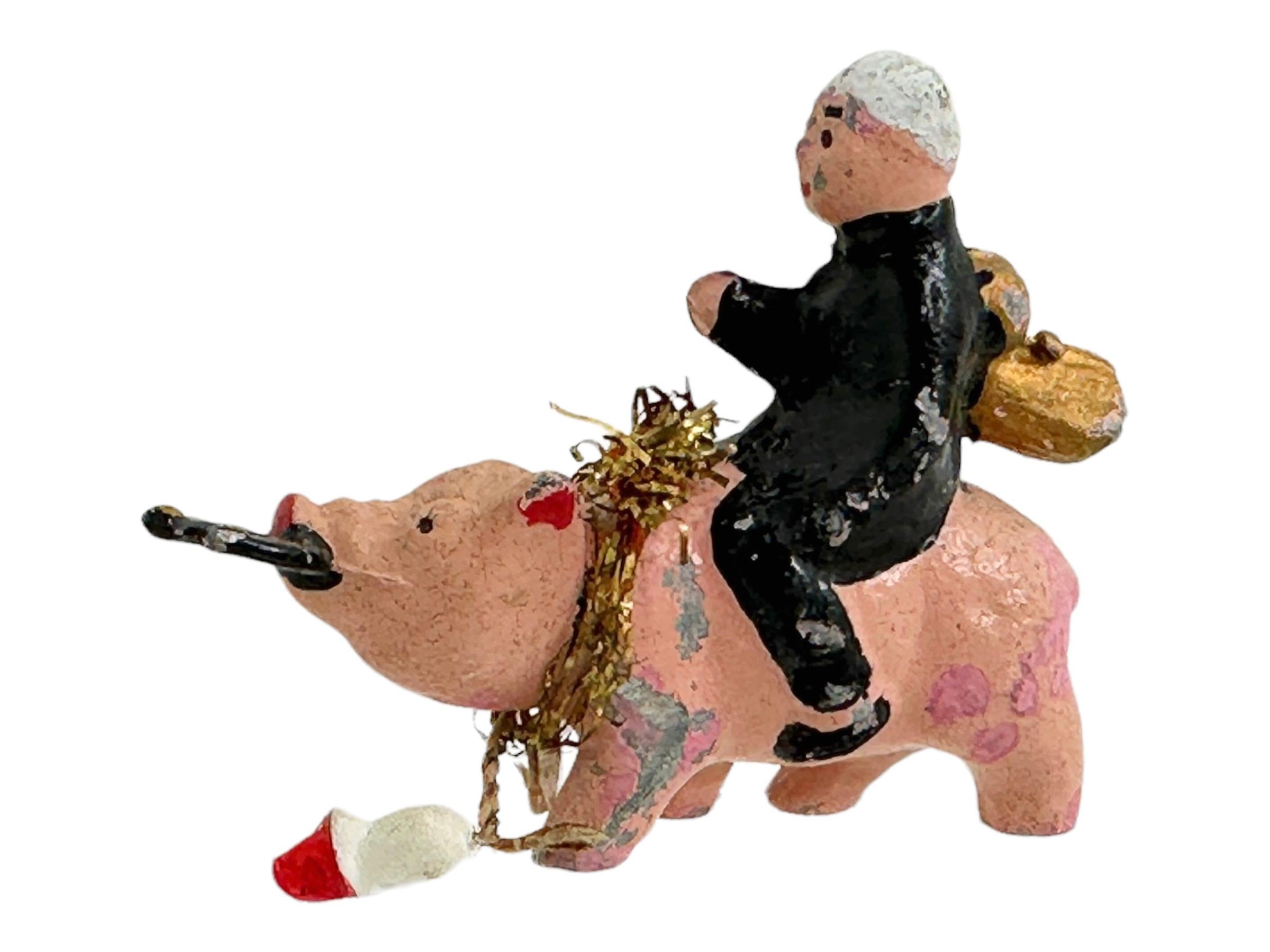 Collection of Pig & Chimney Sweep Lucky Charm Figurines, Antique Austria, 1900s For Sale 2