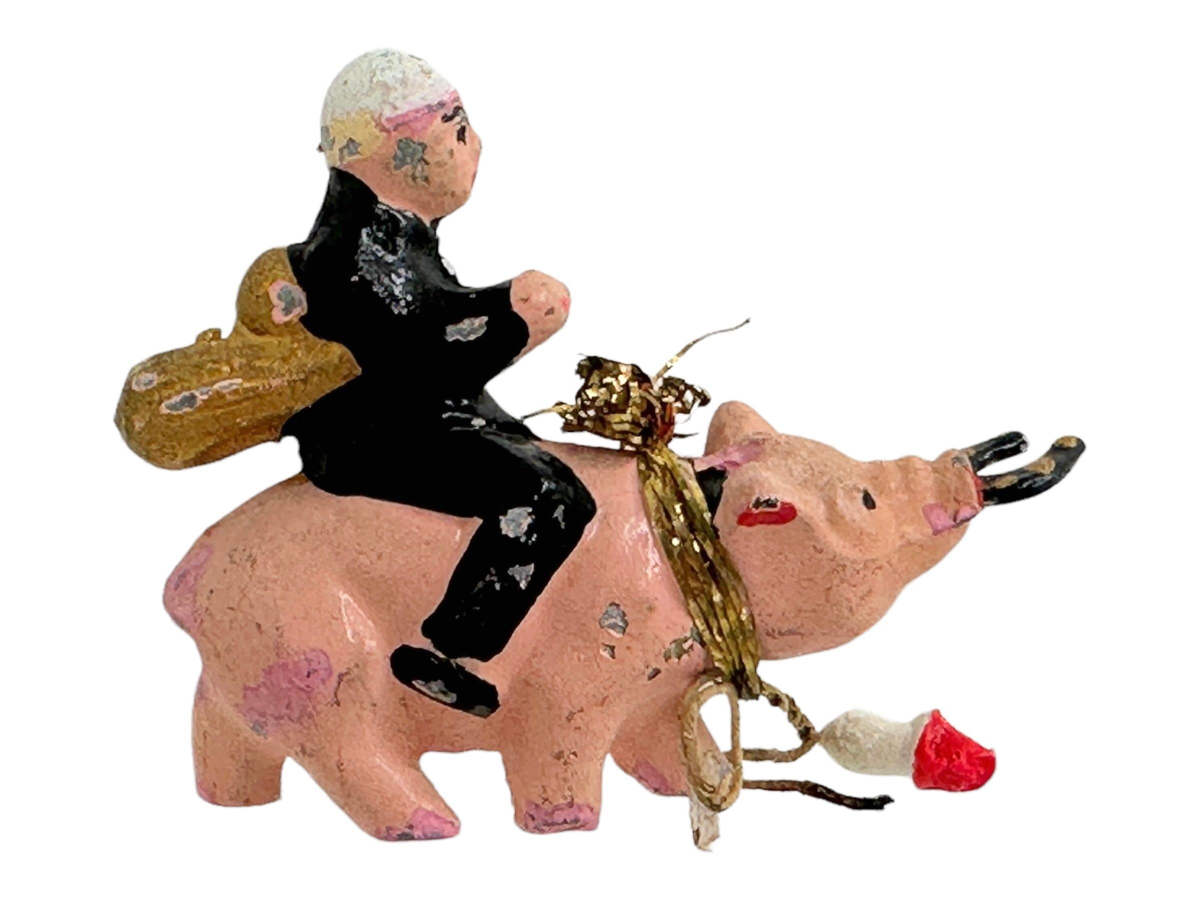 Collection of Pig & Chimney Sweep Lucky Charm Figurines, Antique Austria, 1900s For Sale 3