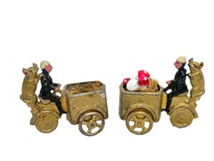 Collection of Pig & Chimney Sweep Lucky Charm Figurines, Antique Austria, 1900s