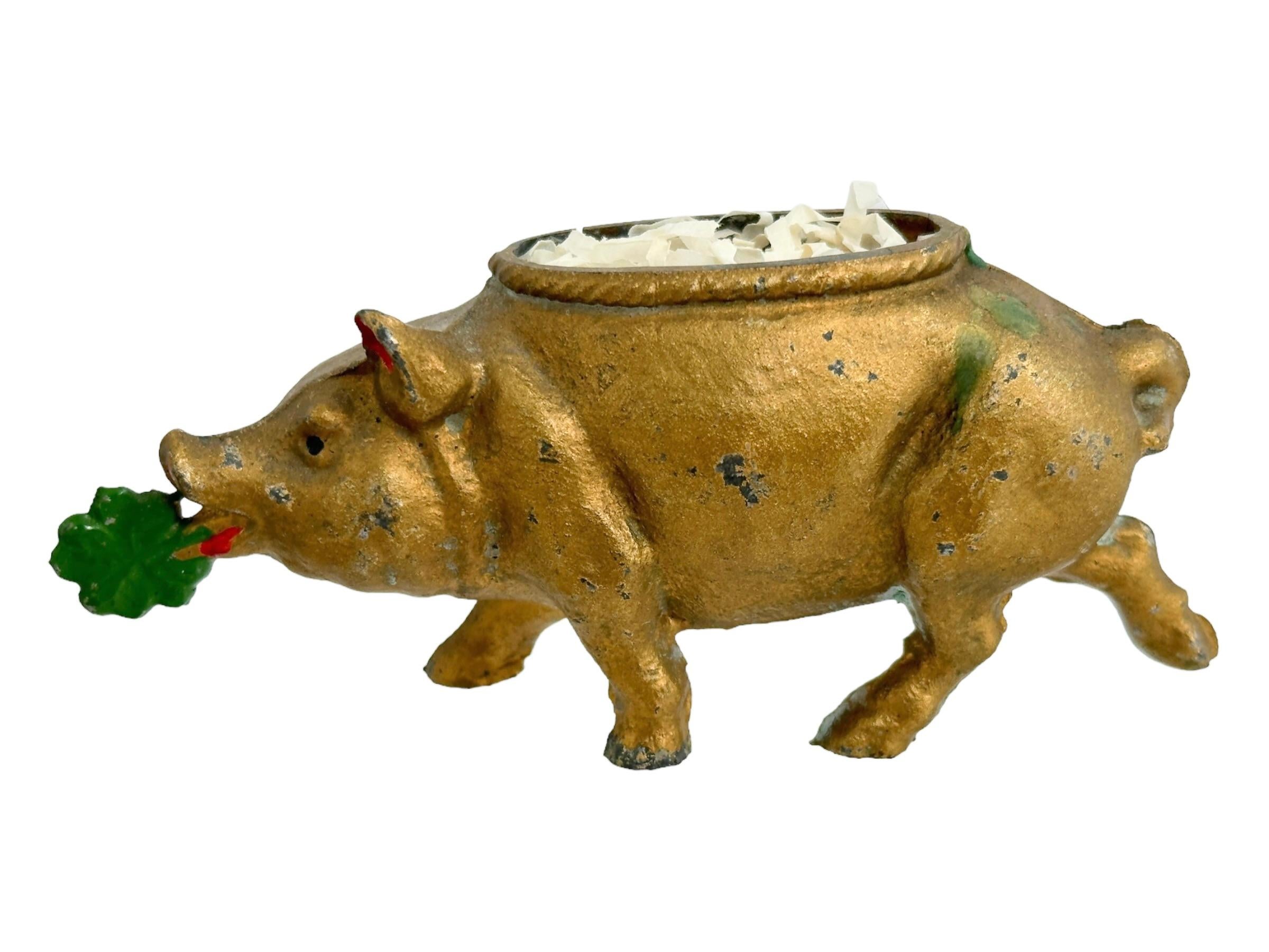 Austrian Collection of Pig & Chimney Sweep Lucky Charm Figurines, Antique Austria, 1900s For Sale