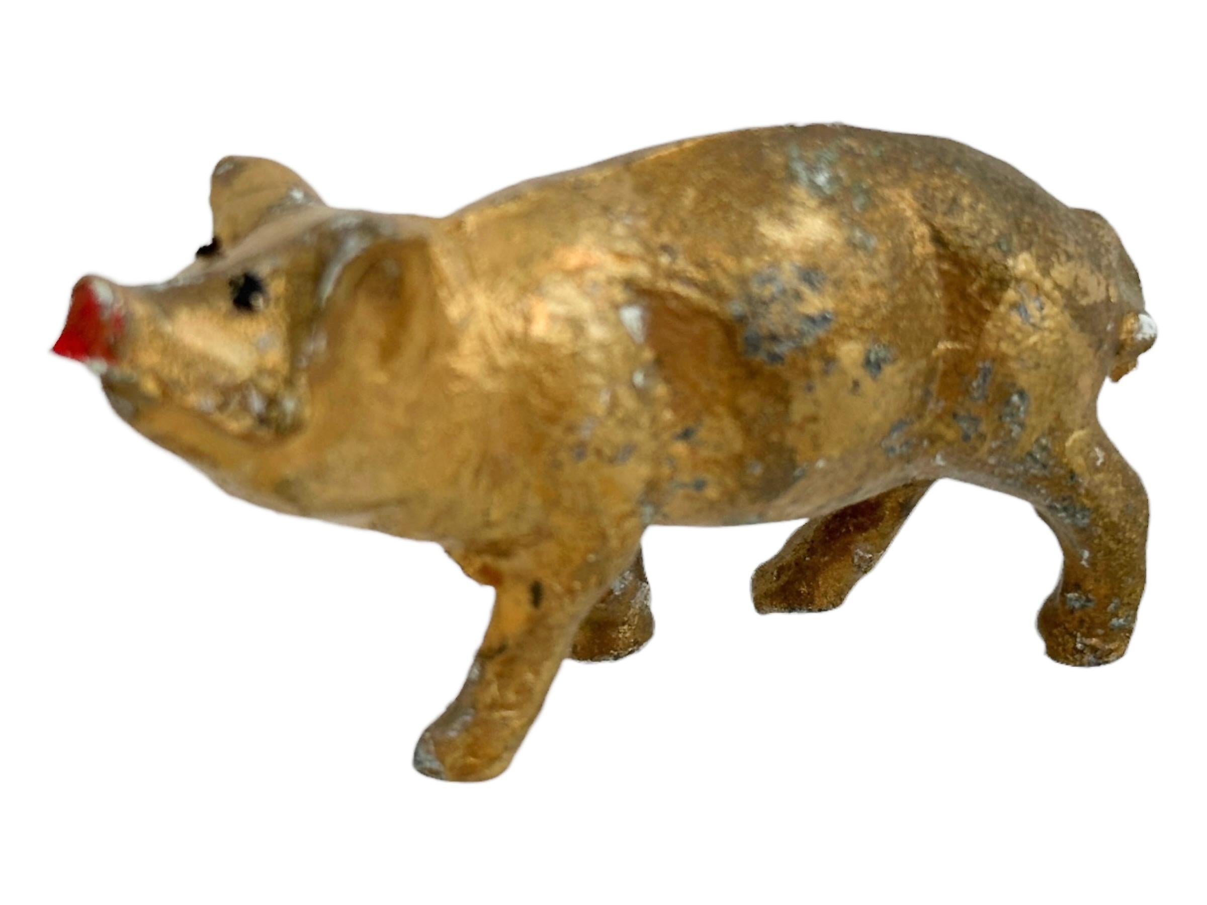 Collection of Pig & Chimney Sweep Lucky Charm Figurines, Antique Austria, 1900s In Good Condition For Sale In Nuernberg, DE