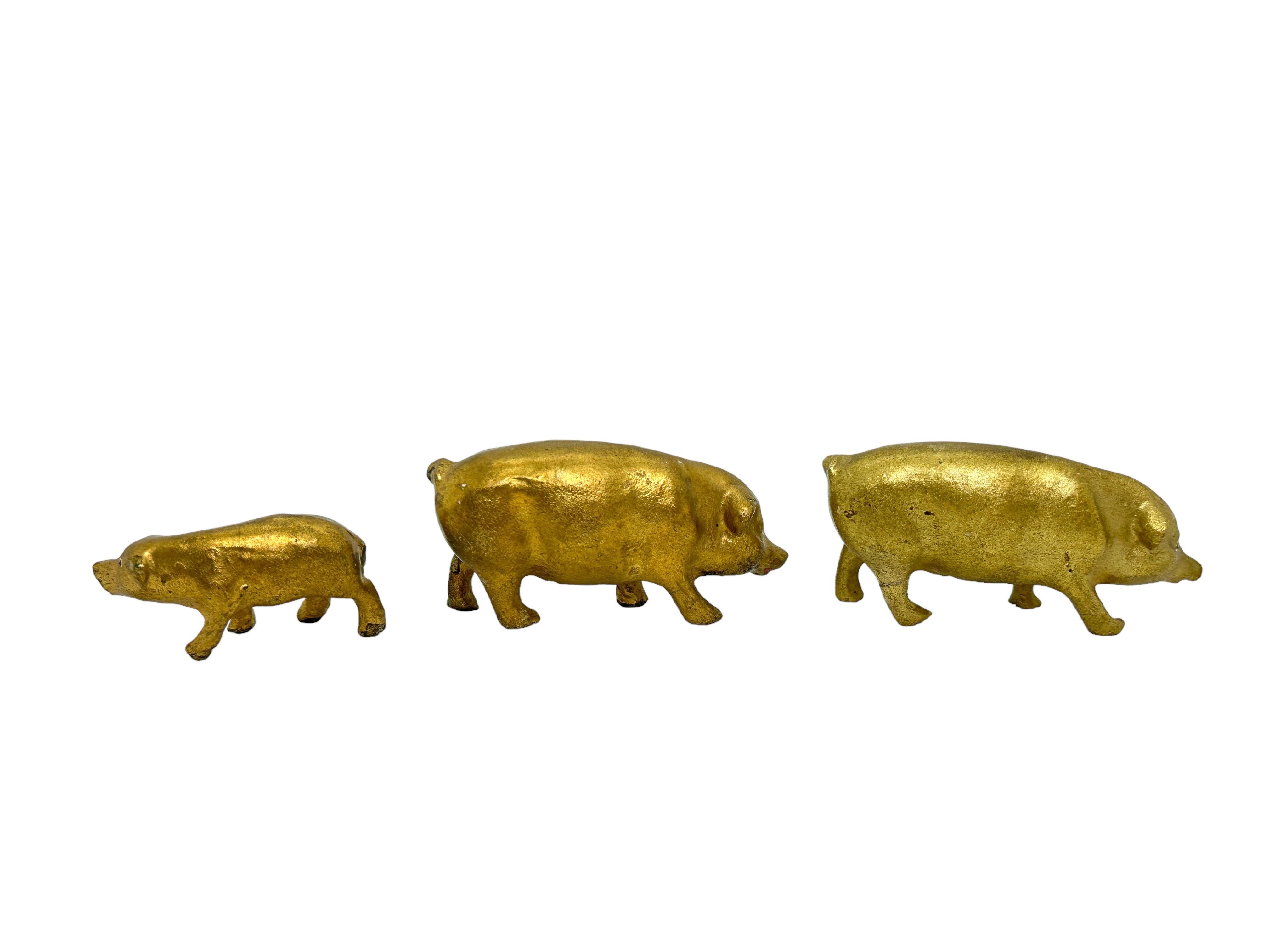 20th Century Collection of Pig & Chimney Sweep Lucky Charm Figurines, Antique Austria, 1900s