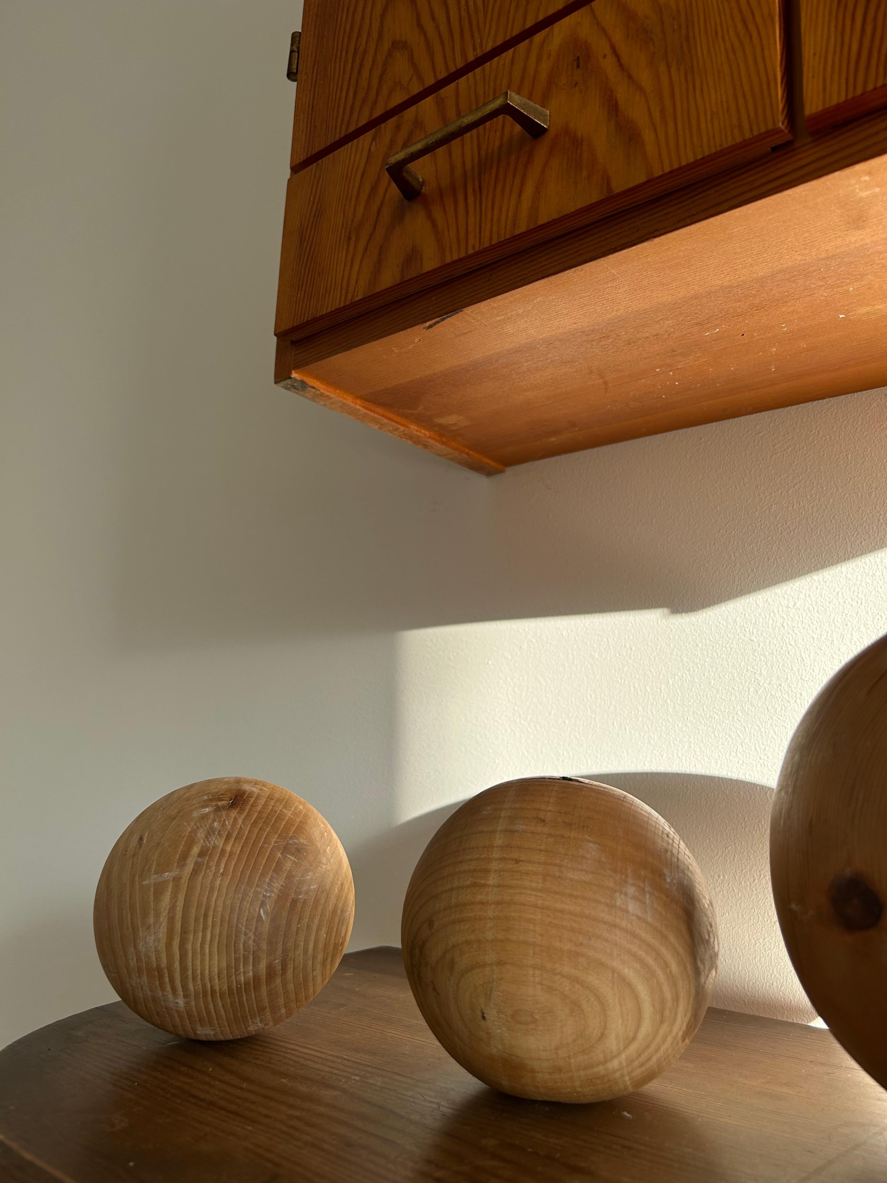 Late 20th Century Collection of Pine Balls, Denmark, 1970s For Sale