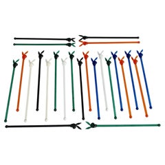 Collection of Playboy club bunny cocktail swizzle stir sticks and toothpicks