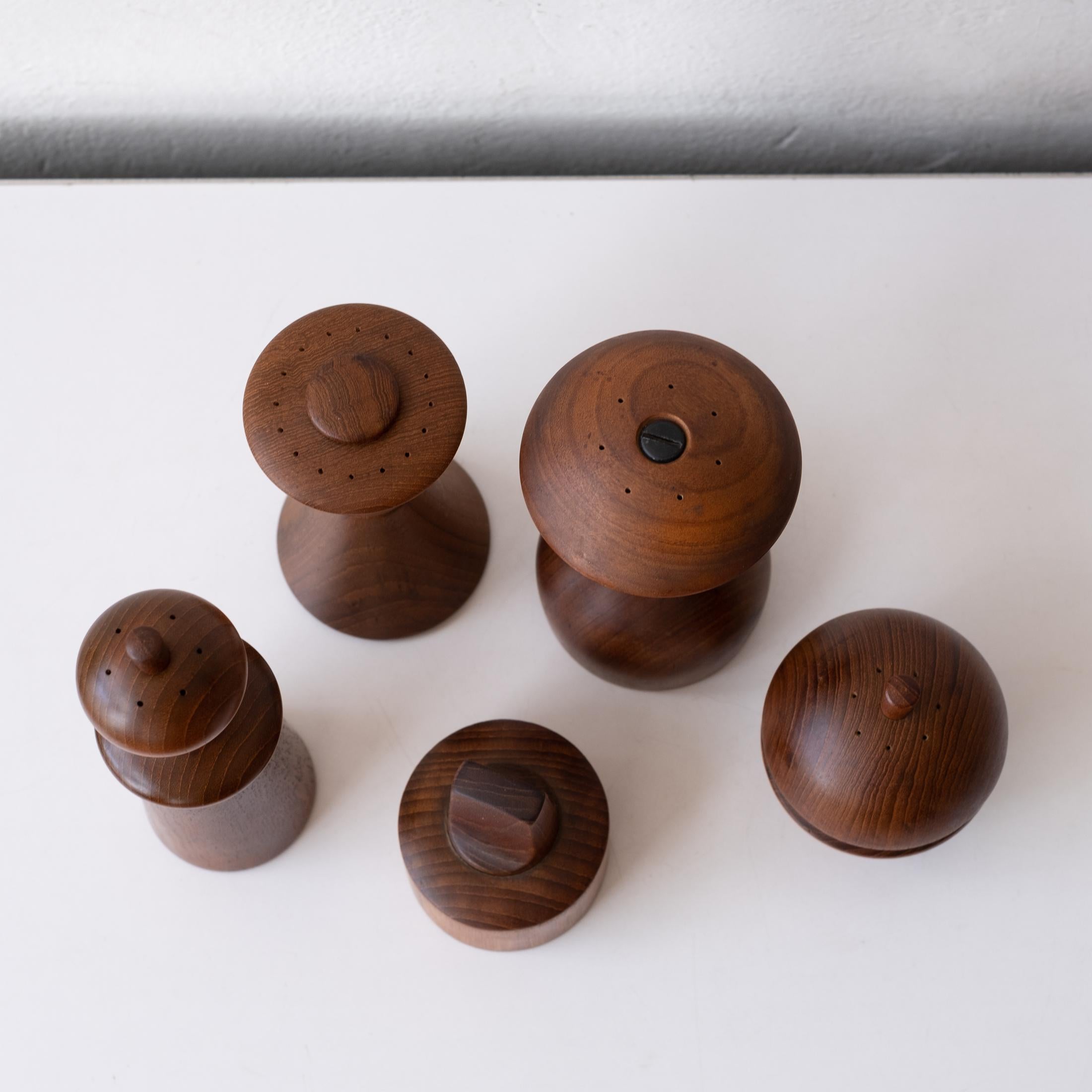 Collection of Rare Pepper Mills by Jens H. Quistgaard for Dansk 4