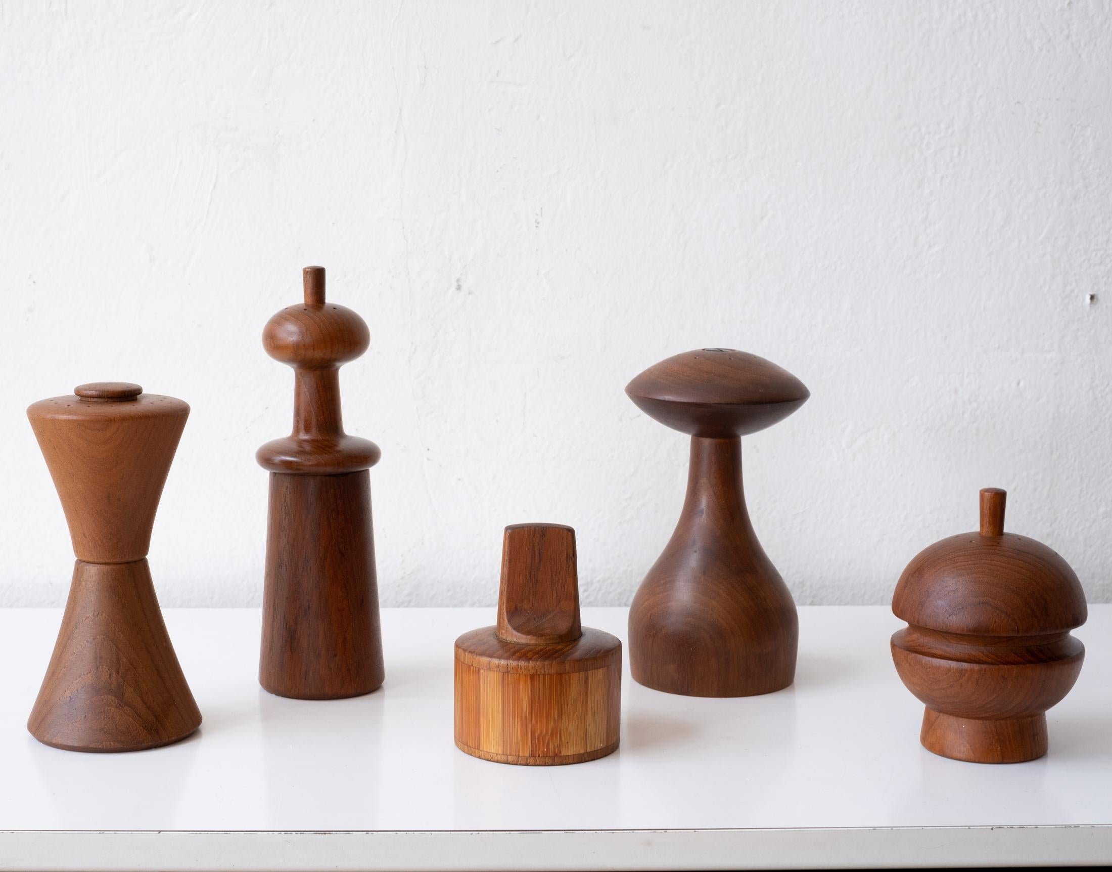 Danish Collection of Rare Pepper Mills by Jens H. Quistgaard for Dansk