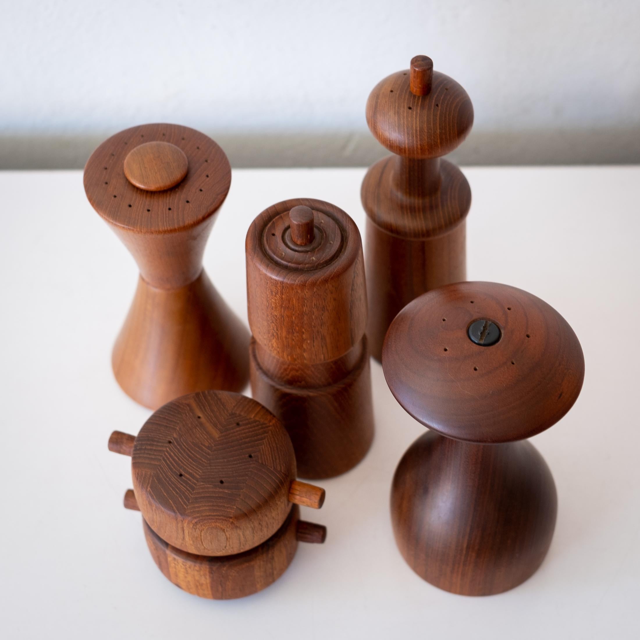 Danish Collection of Rare Pepper Mills by Jens H. Quistgaard for Dansk