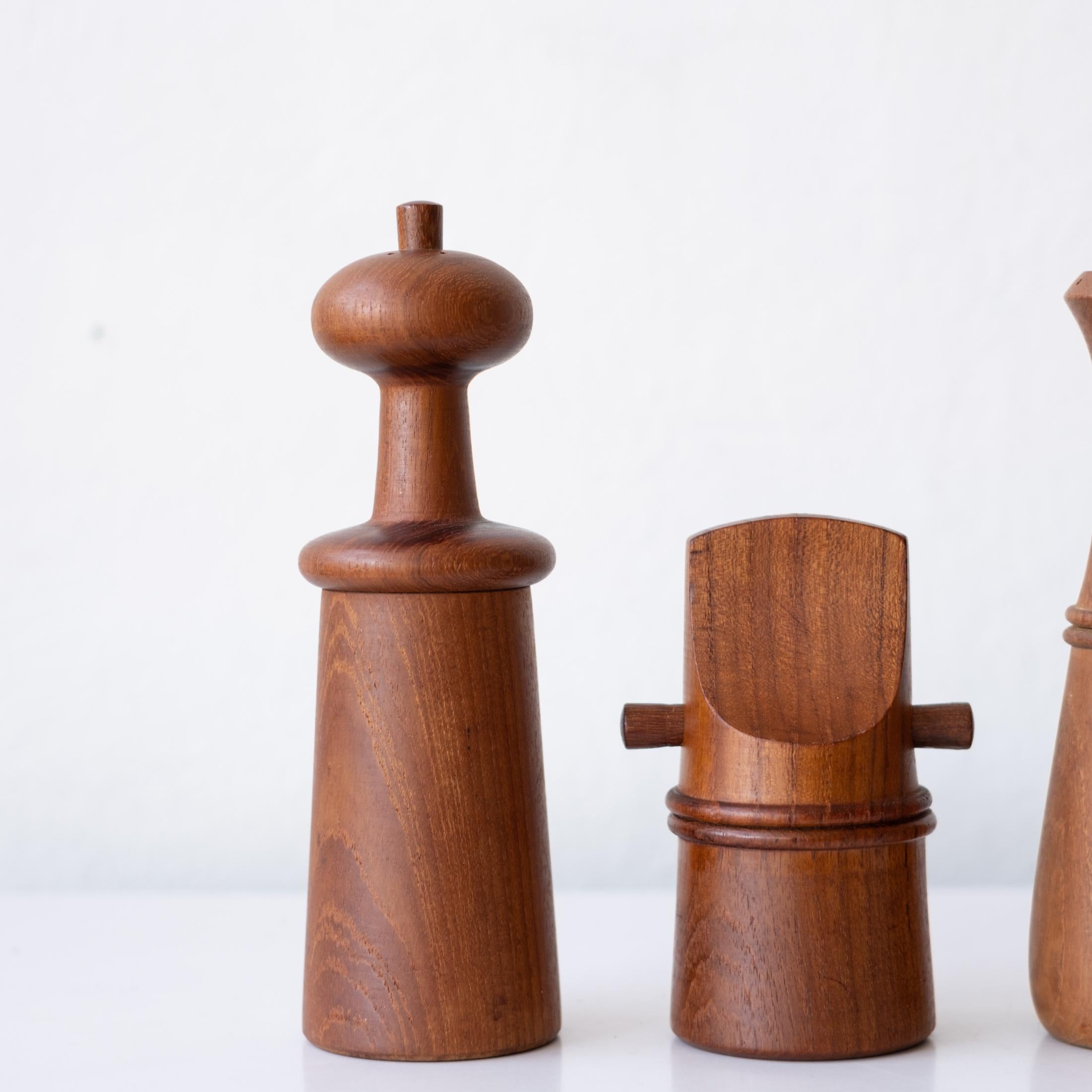 Danish Collection of Rare Pepper Mills by Jens H. Quistgaard for Dansk