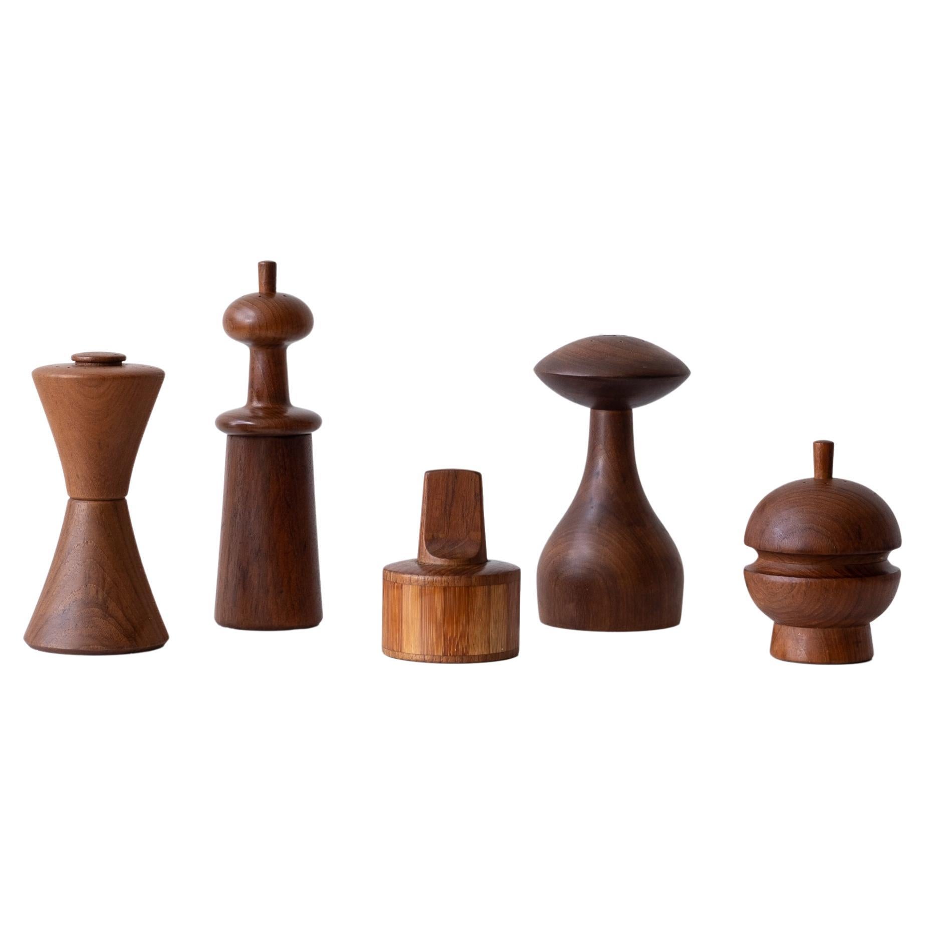 Collection of Rare Pepper Mills by Jens H. Quistgaard for Dansk