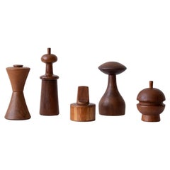 Vintage Collection of Rare Pepper Mills by Jens H. Quistgaard for Dansk