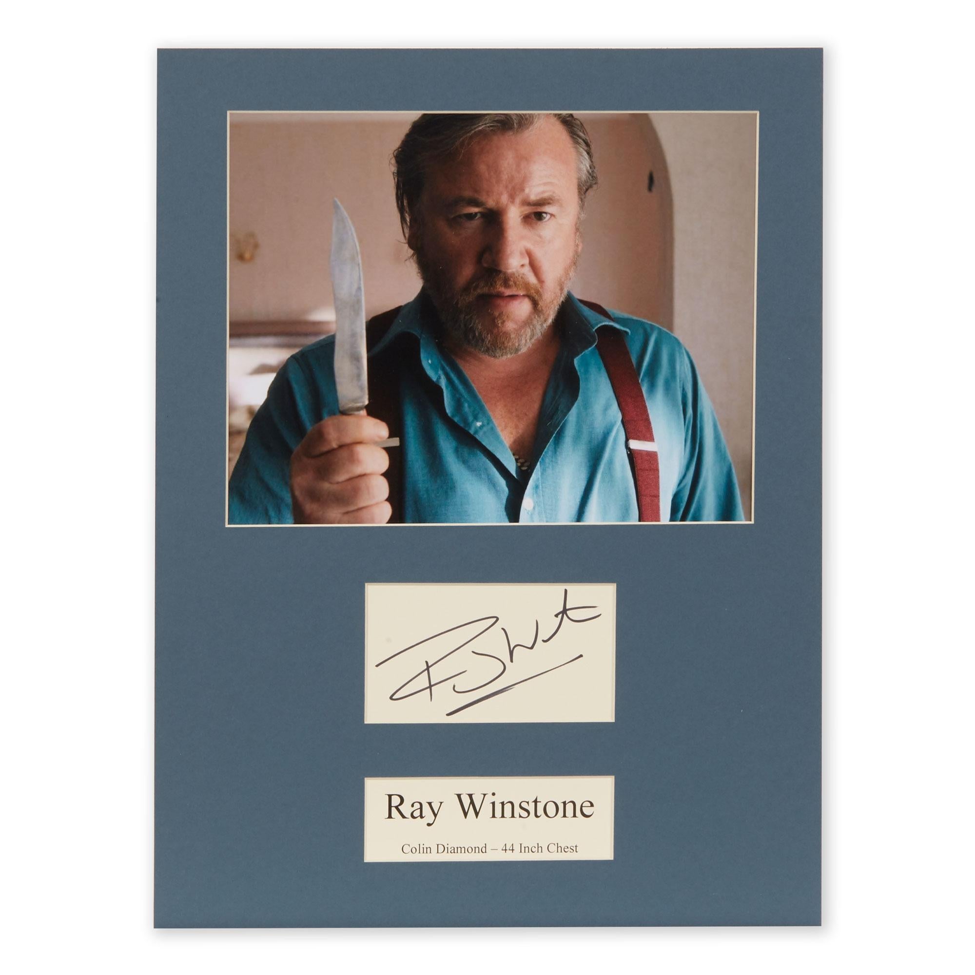 Paper Collection of Ray Winstone Autographs and Photographs For Sale