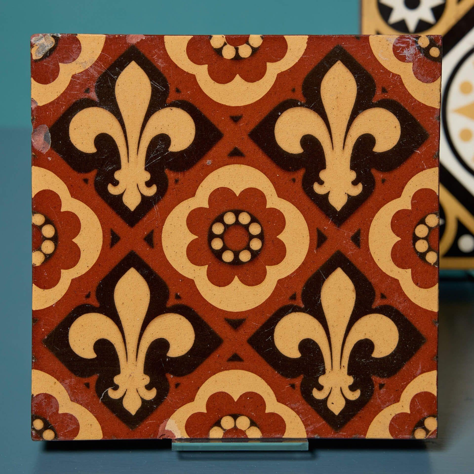 Victorian Collection of Reclaimed Encaustic Tiles