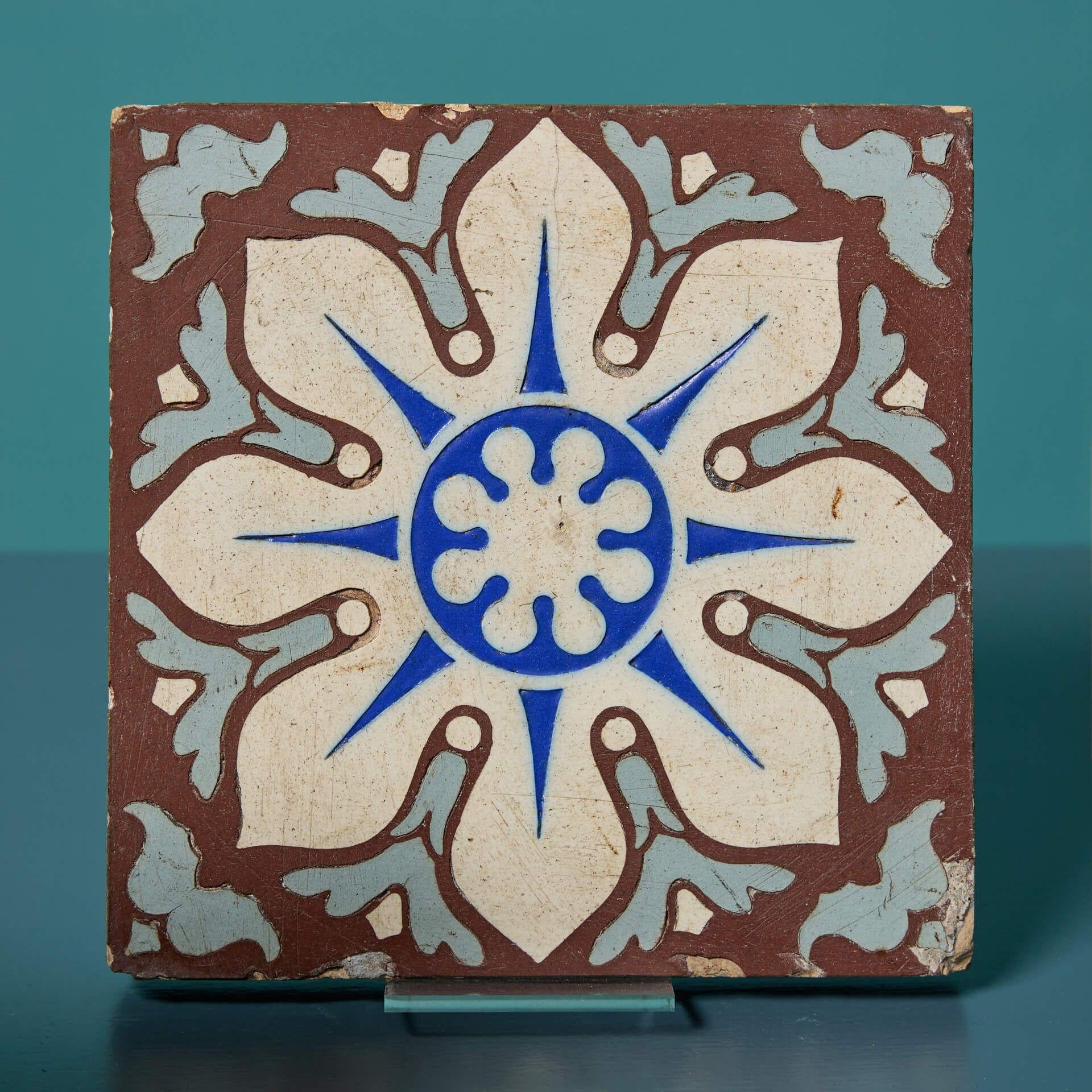19th Century Collection of Reclaimed Encaustic Tiles