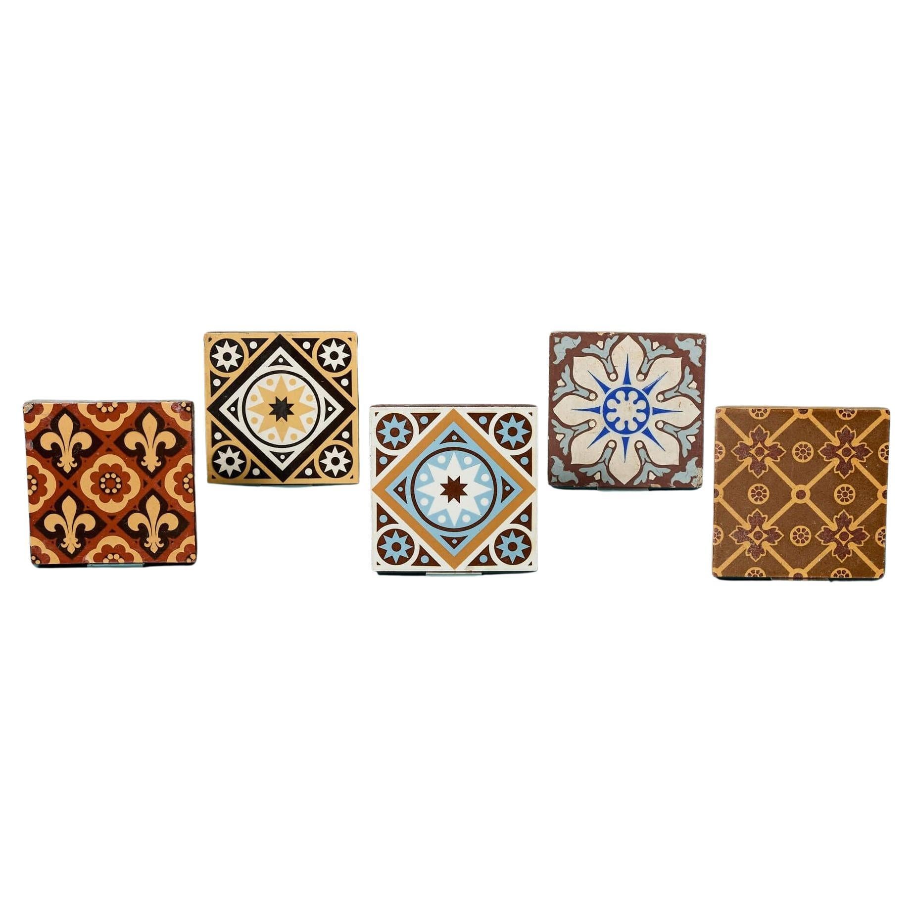 Collection of Reclaimed Encaustic Tiles
