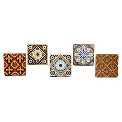 Used Collection of Reclaimed Encaustic Tiles