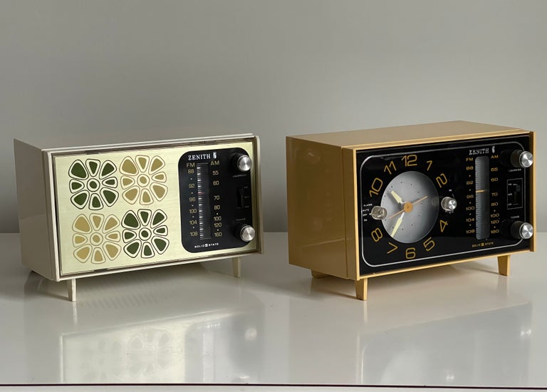 Excellent set of retro radios by Zenith. Stellar designs. Priced for the set of two. 