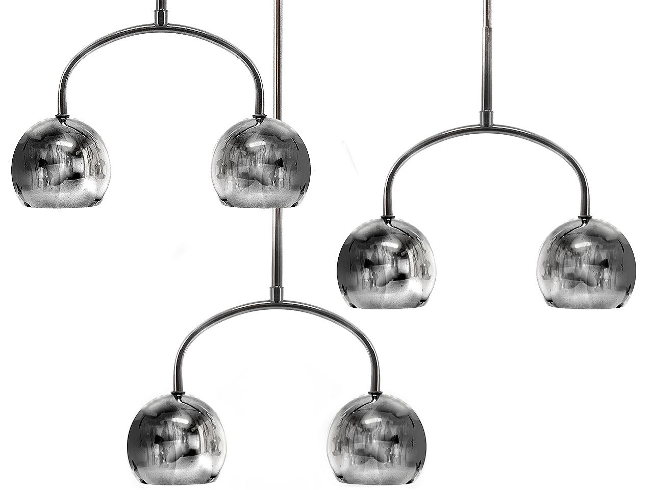Collection of Robert Sonneman Double Sphere Pendents (Moderne der Mitte des Jahrhunderts) im Angebot