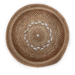 Collection of Round Finely Woven-Birch Swedish Cheese Baskets