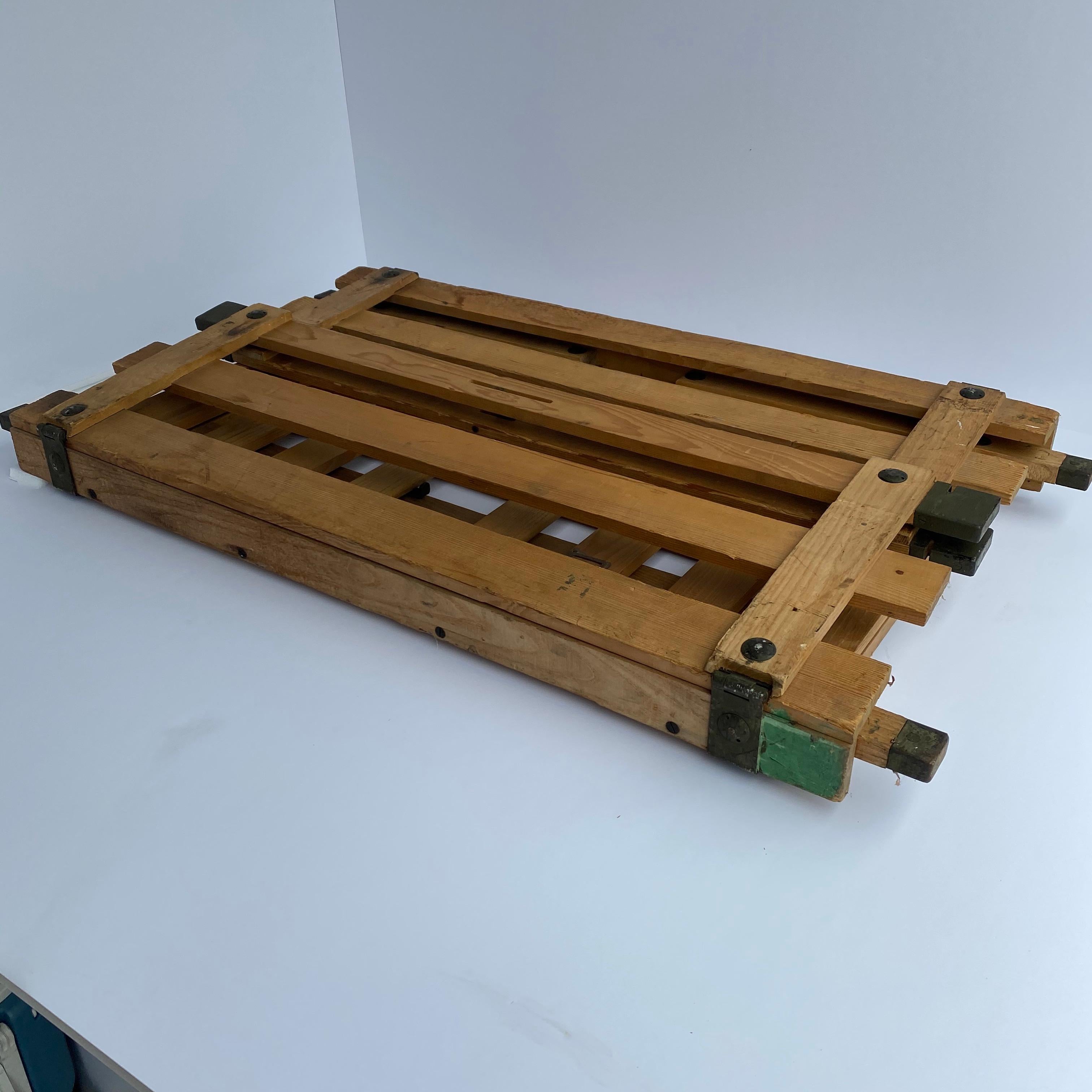 Wood Collection of Rustic American Vintage Collapsible Crates