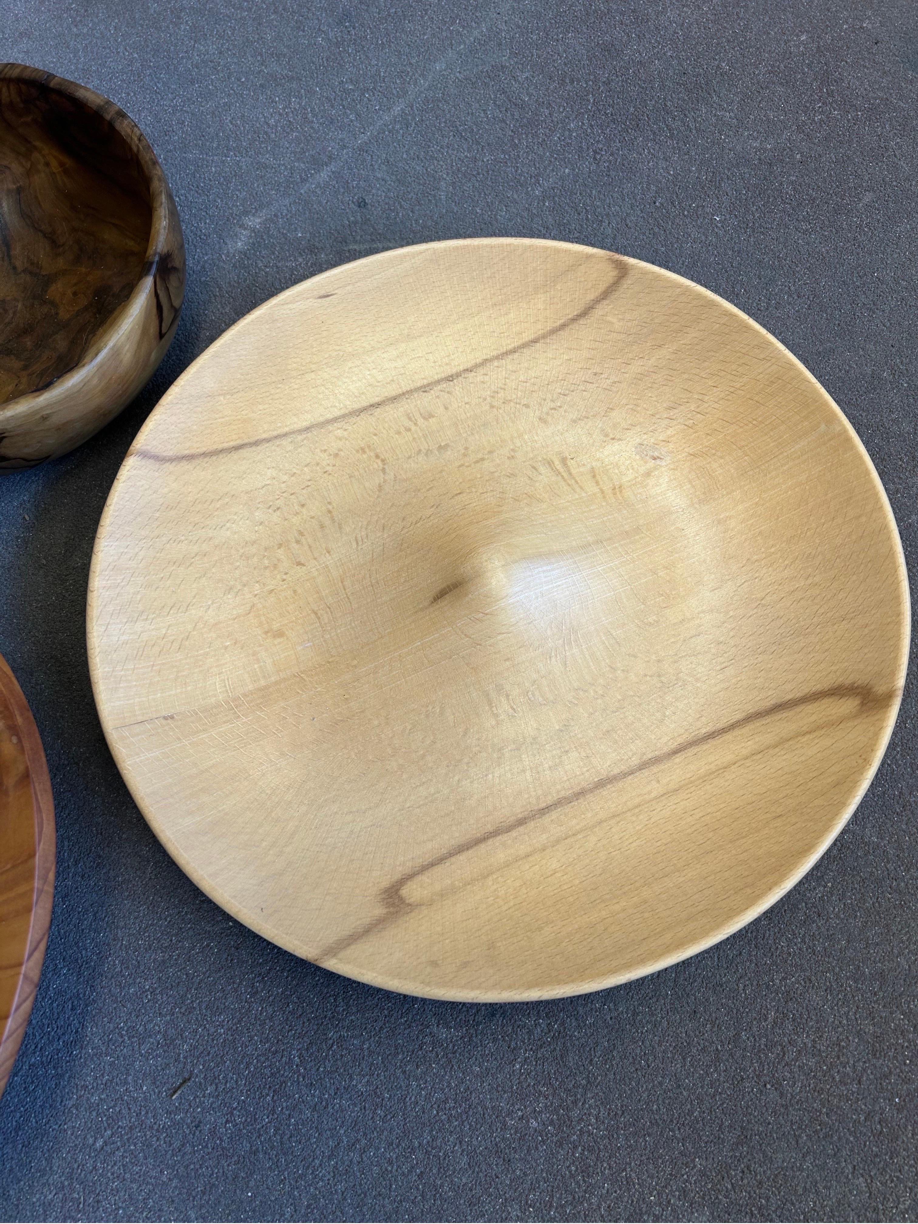 Scandinavian Modern Collection of Scandinavian Wooden Bowls and Dishes For Sale