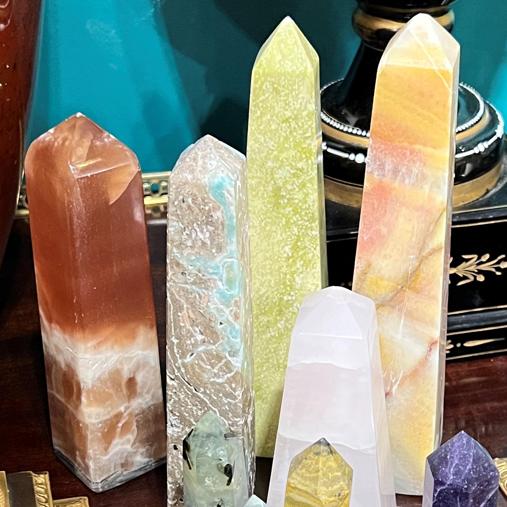 Collection of Semi Precious Stone Obelisks For Sale 3