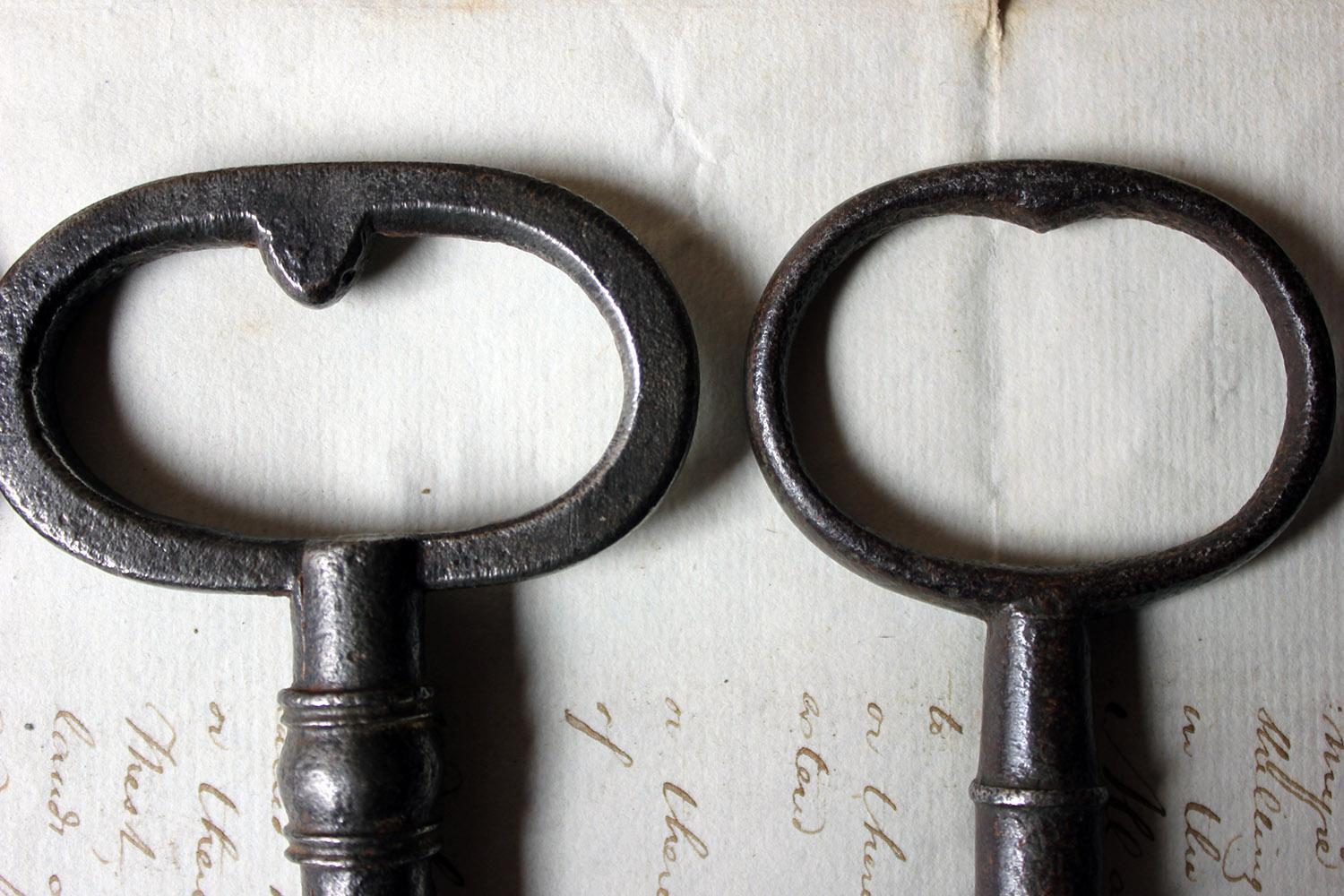 18th Century Collection of Seven Antique Keys, circa 1790-1850